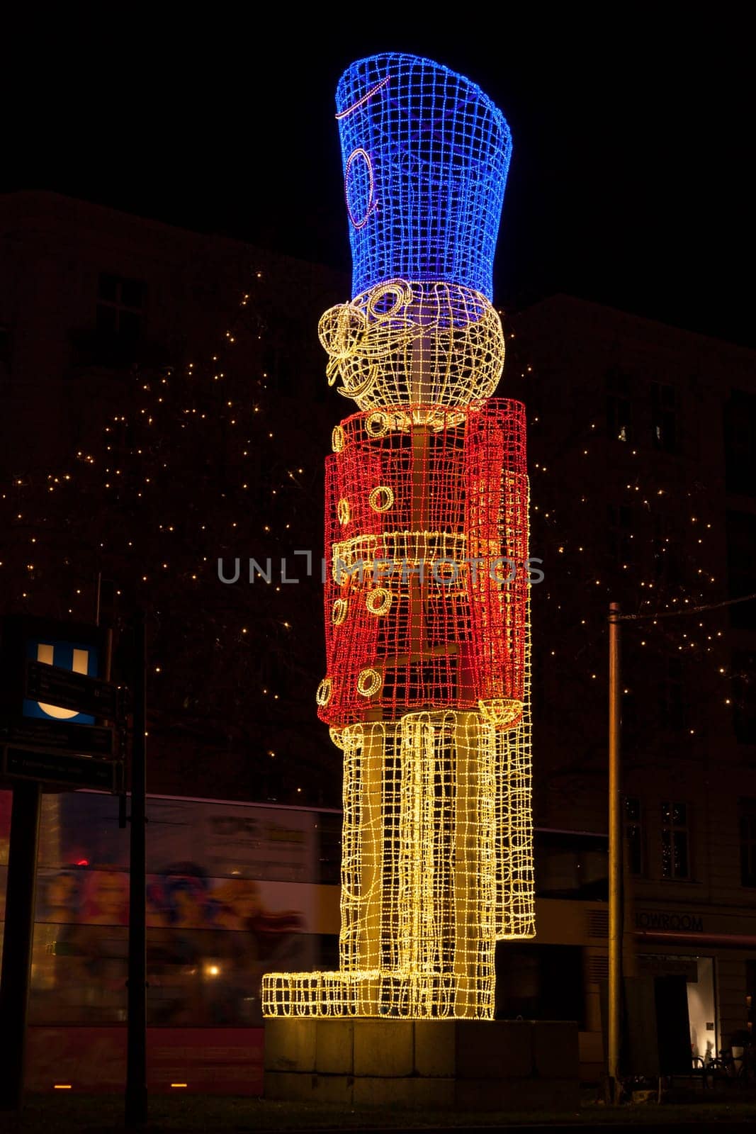 Christmas nutcracker at Kurfuerstendamm in Berlin