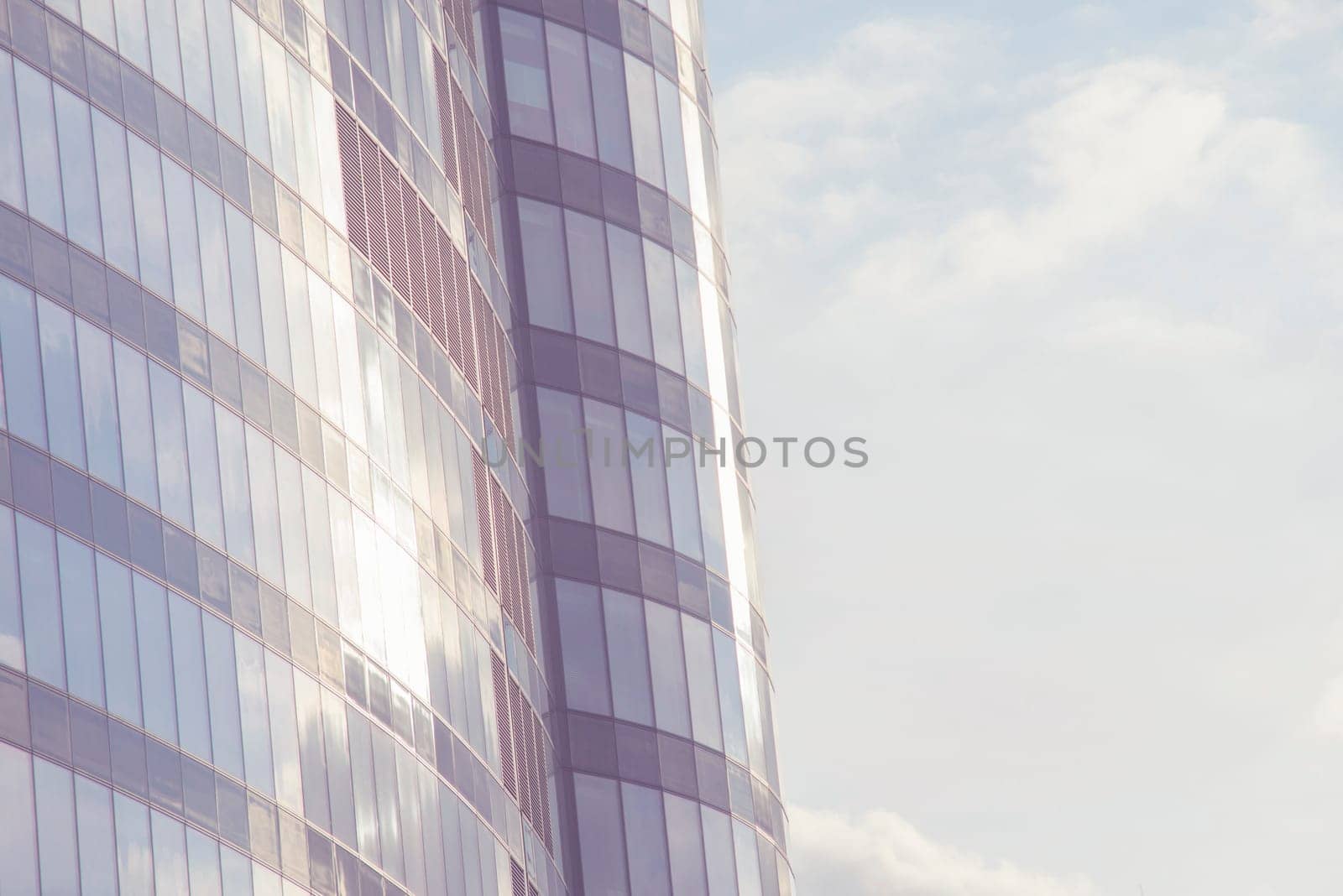 vintage style photo of skyscrapers