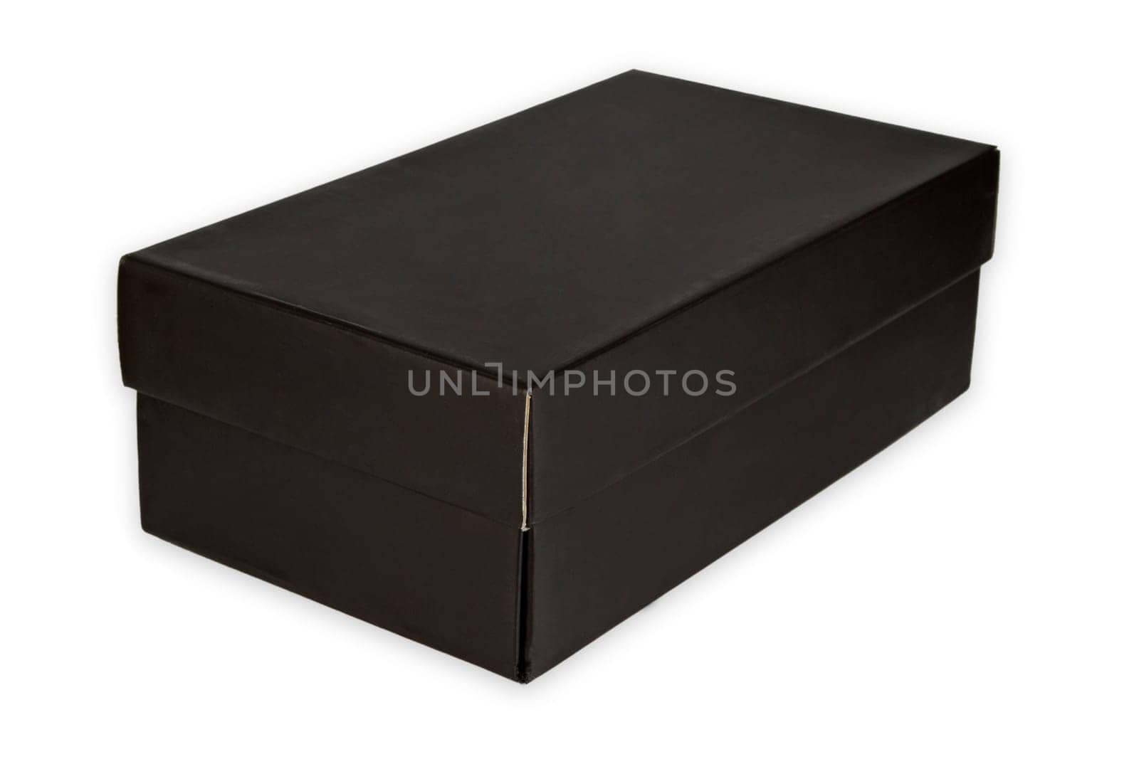 Black shoebox optional on white background