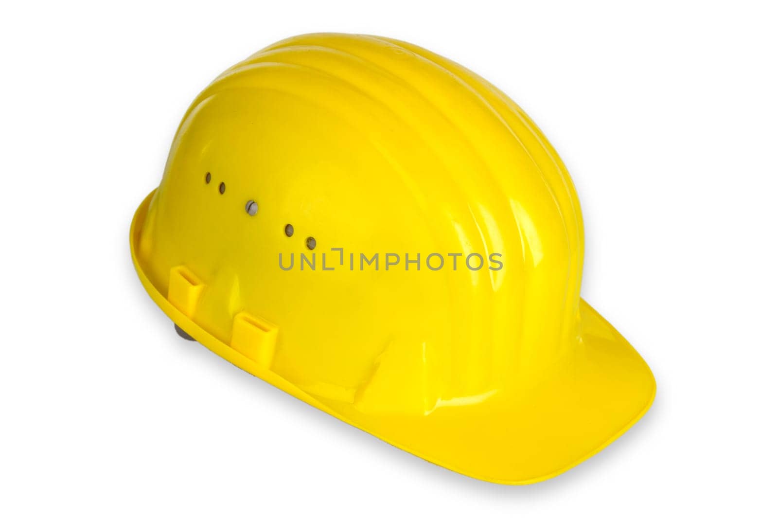 Safety helmet optional on white background