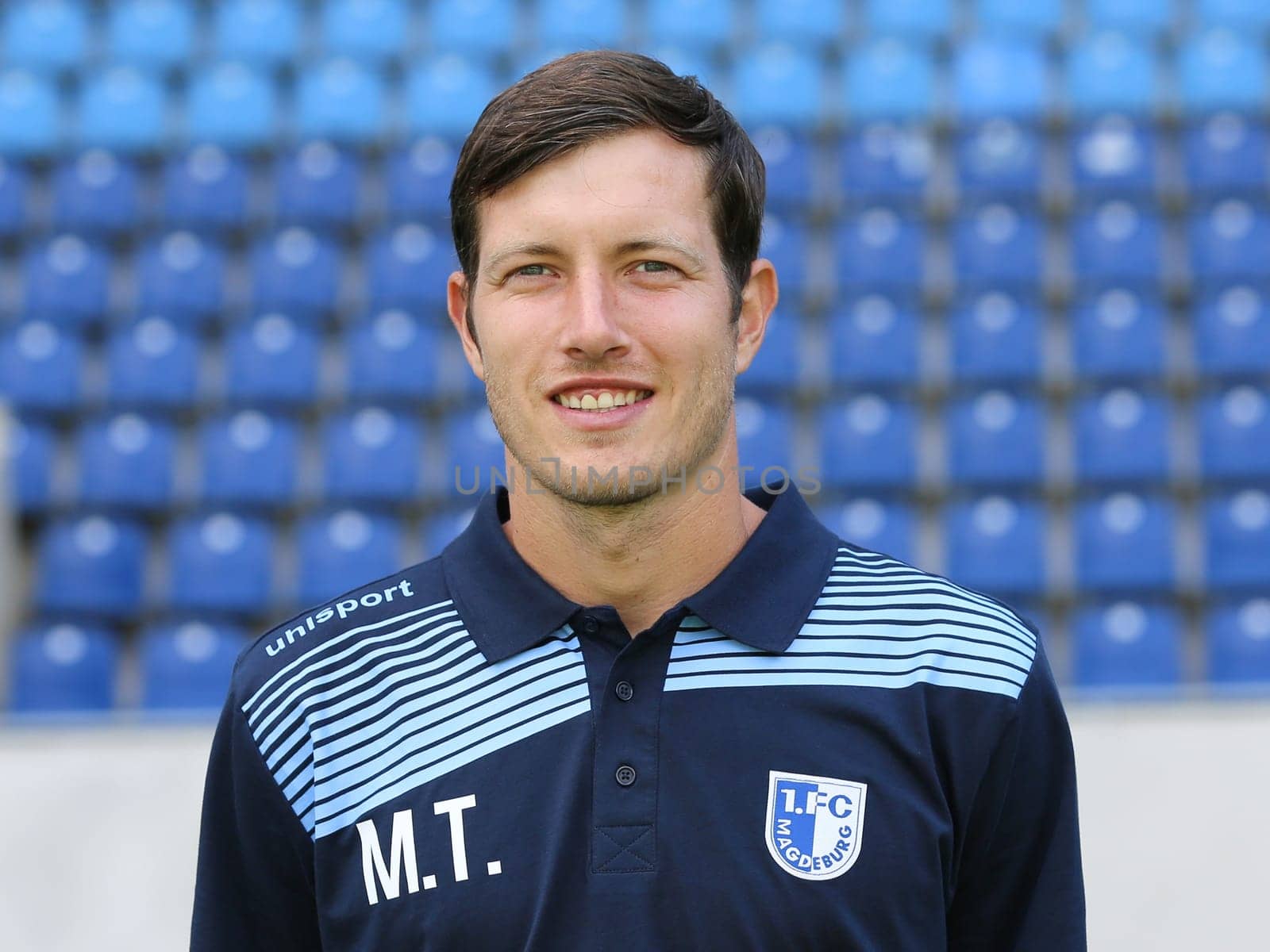 Goalkeeper -Coach Matthias Tischer in the squad 1. FC Magdeburg - 3. Football League - Squad season 2016/17