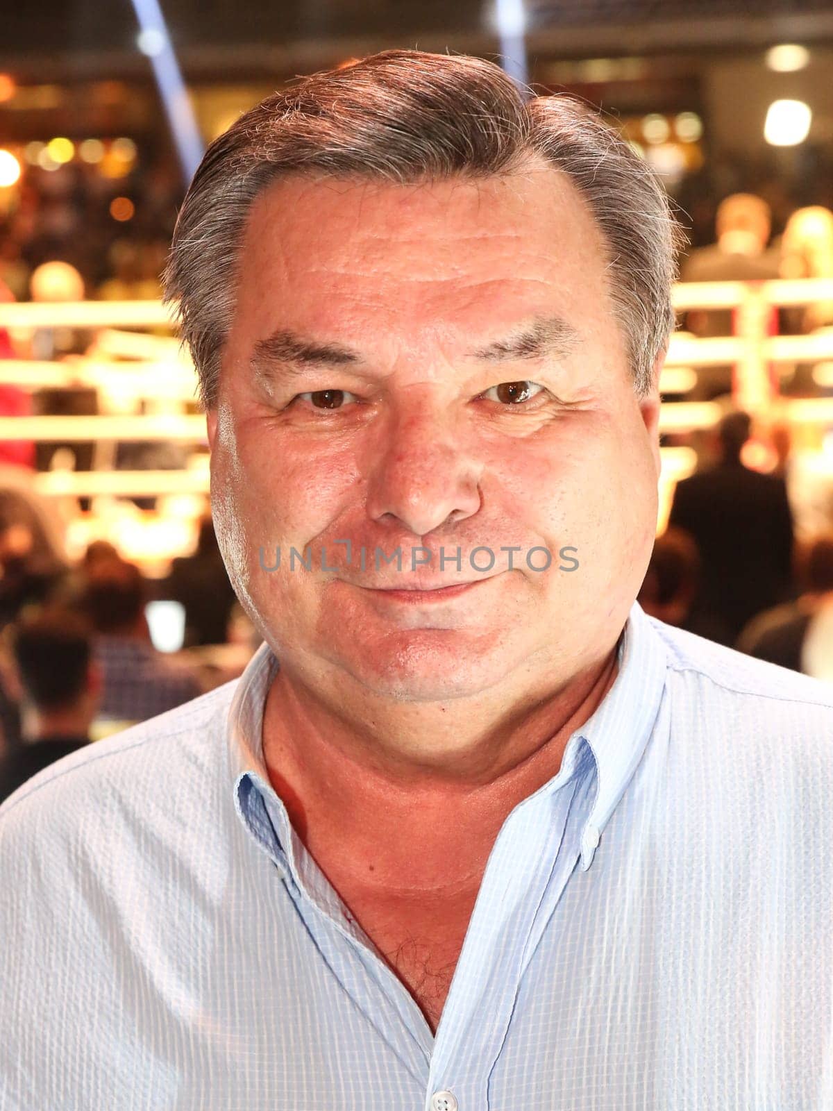Sports presenter Waldemar Hartmann at SAT1 Ran - Boxing on 16.07.2016 in the Max-Schmeling-Halle Berlin