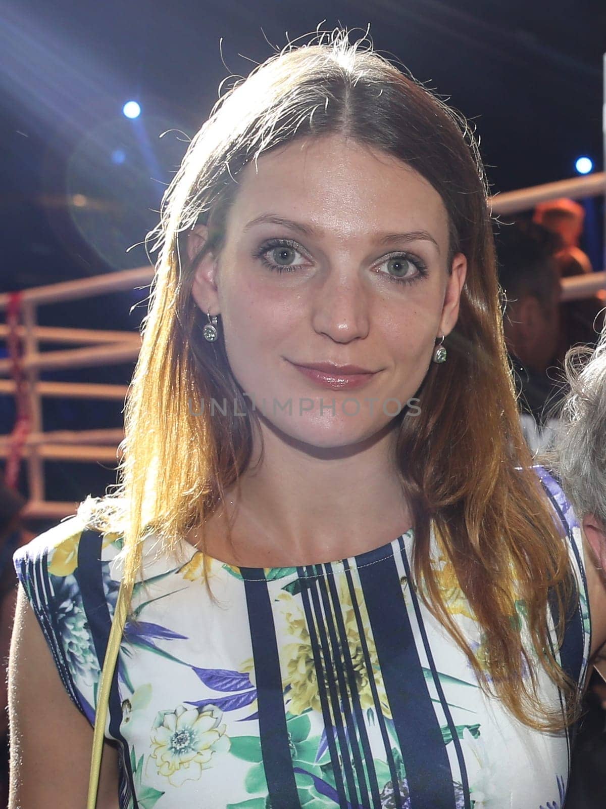 Actress Berit Möller at SAT1 Ran - Boxing on 16.07.2016 in the Max-Schmeling-Halle Berlin
