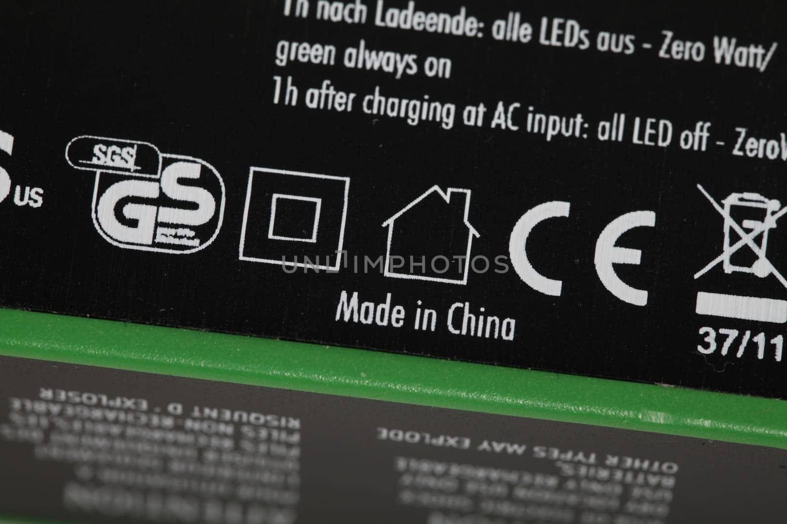 Symbols on electrical appliance
