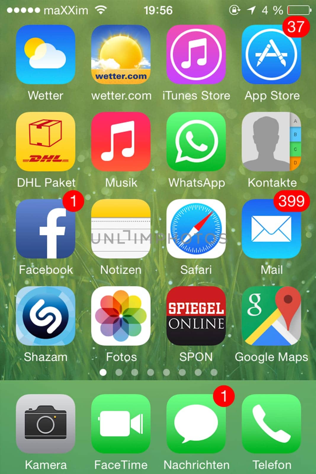 Many apps on smartphone