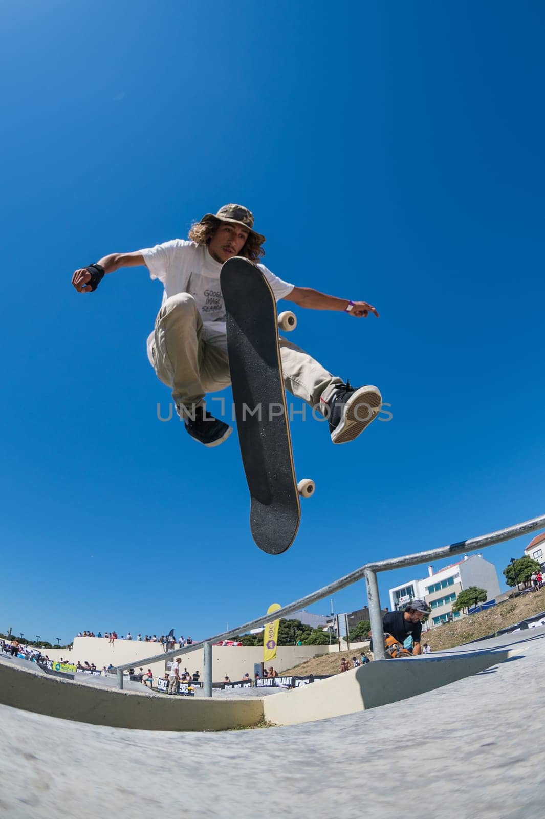 POVOA DE VARZIM, PORTUGAL - JULY 24, 2016: Pedro Fangueiro during  the 2nd Stage of DC Skate Challenge by Moche.