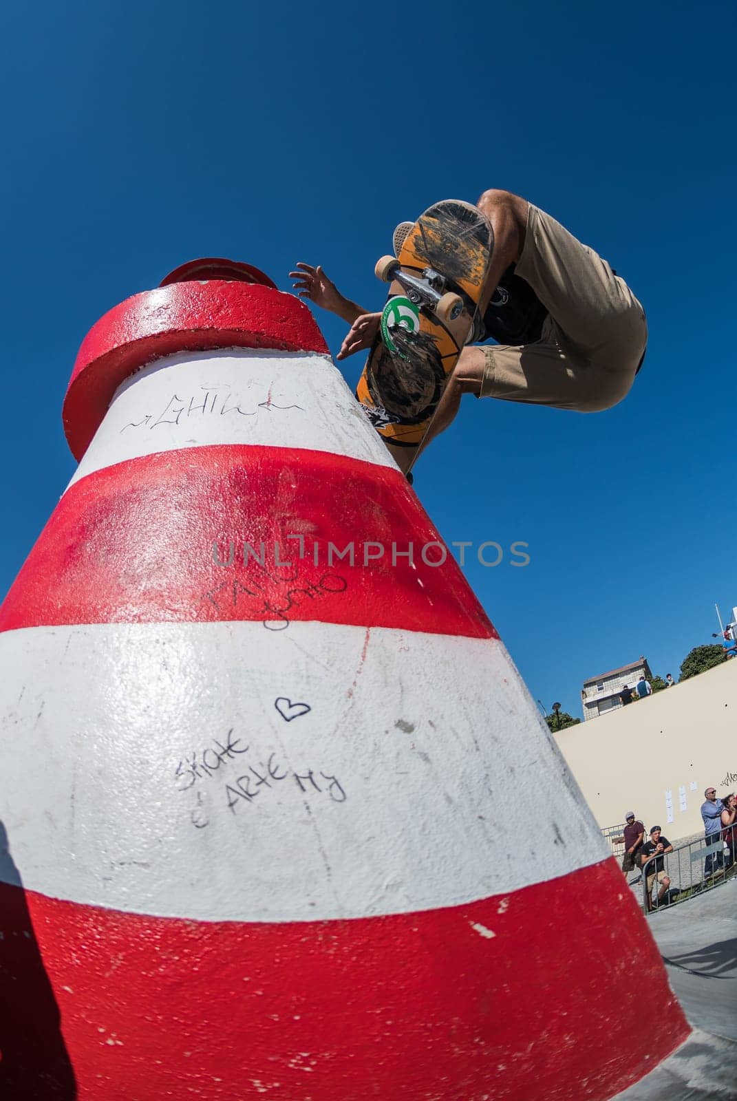 POVOA DE VARZIM, PORTUGAL - JULY 24, 2016: Pedro Roseiro during  the 2nd Stage of DC Skate Challenge by Moche.