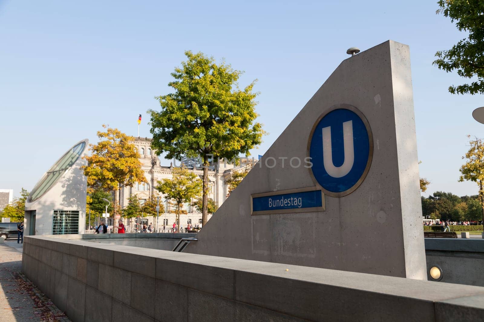 metro station bundestag in berlin