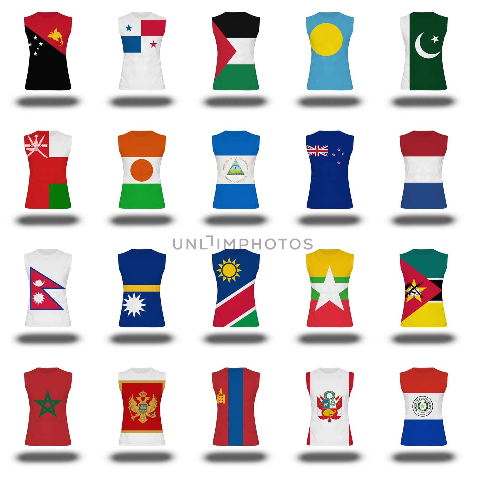 compilation of nationals flag shirt icon on white background part 7 \ 10