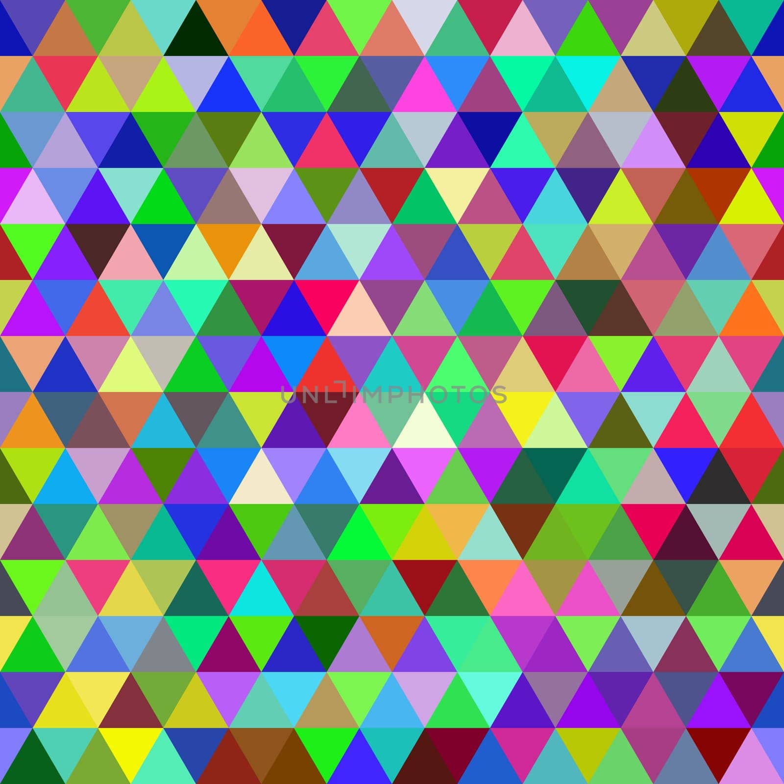Abstract colorful geometric seamless pattern of triangles