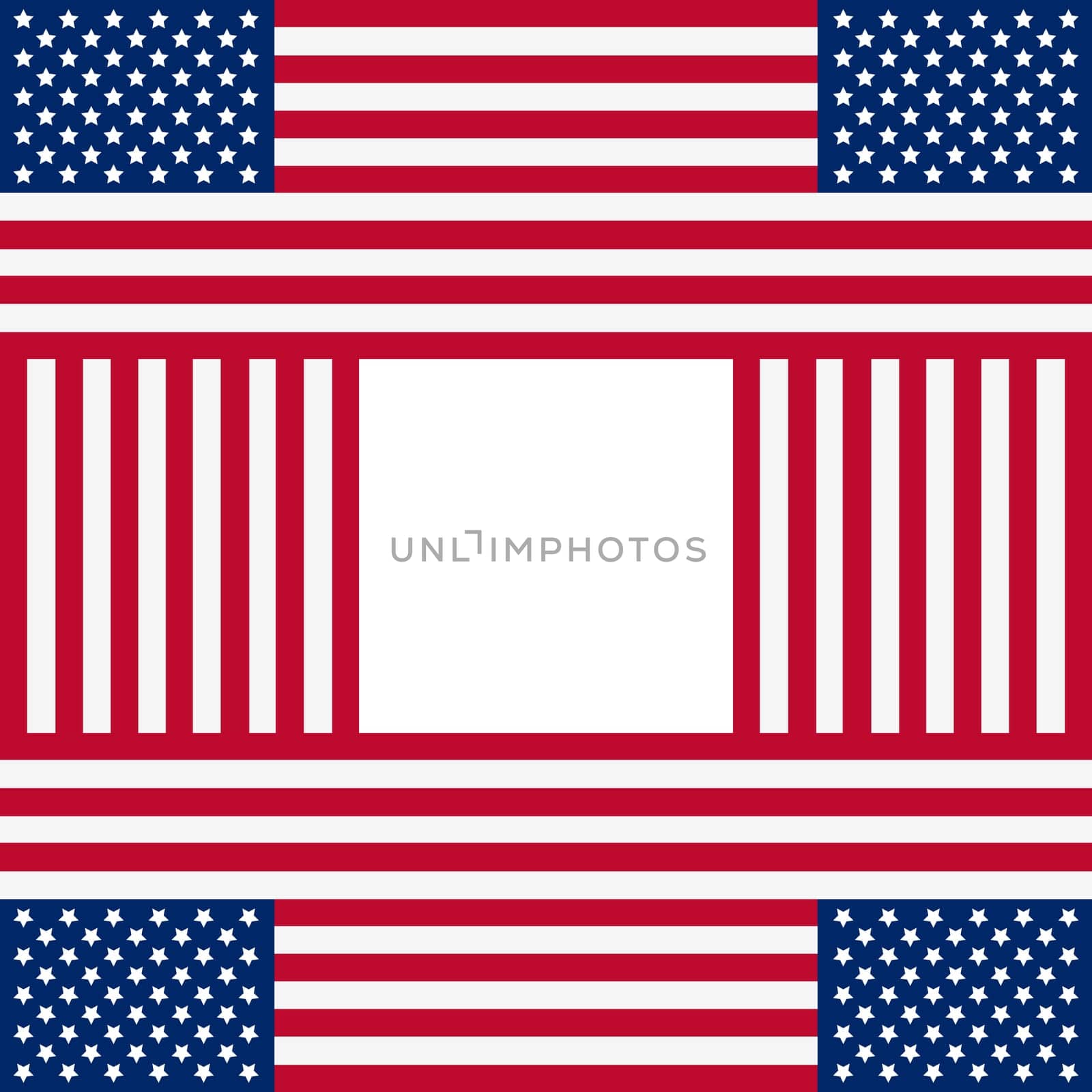 Patriotic USA background in style of american flag
