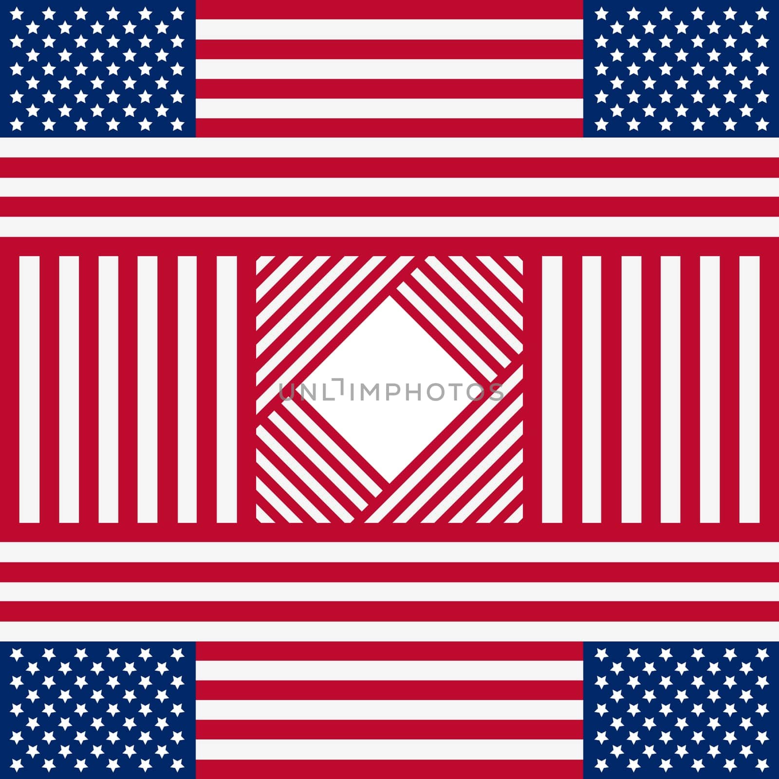 Patriotic USA background in style of american flag