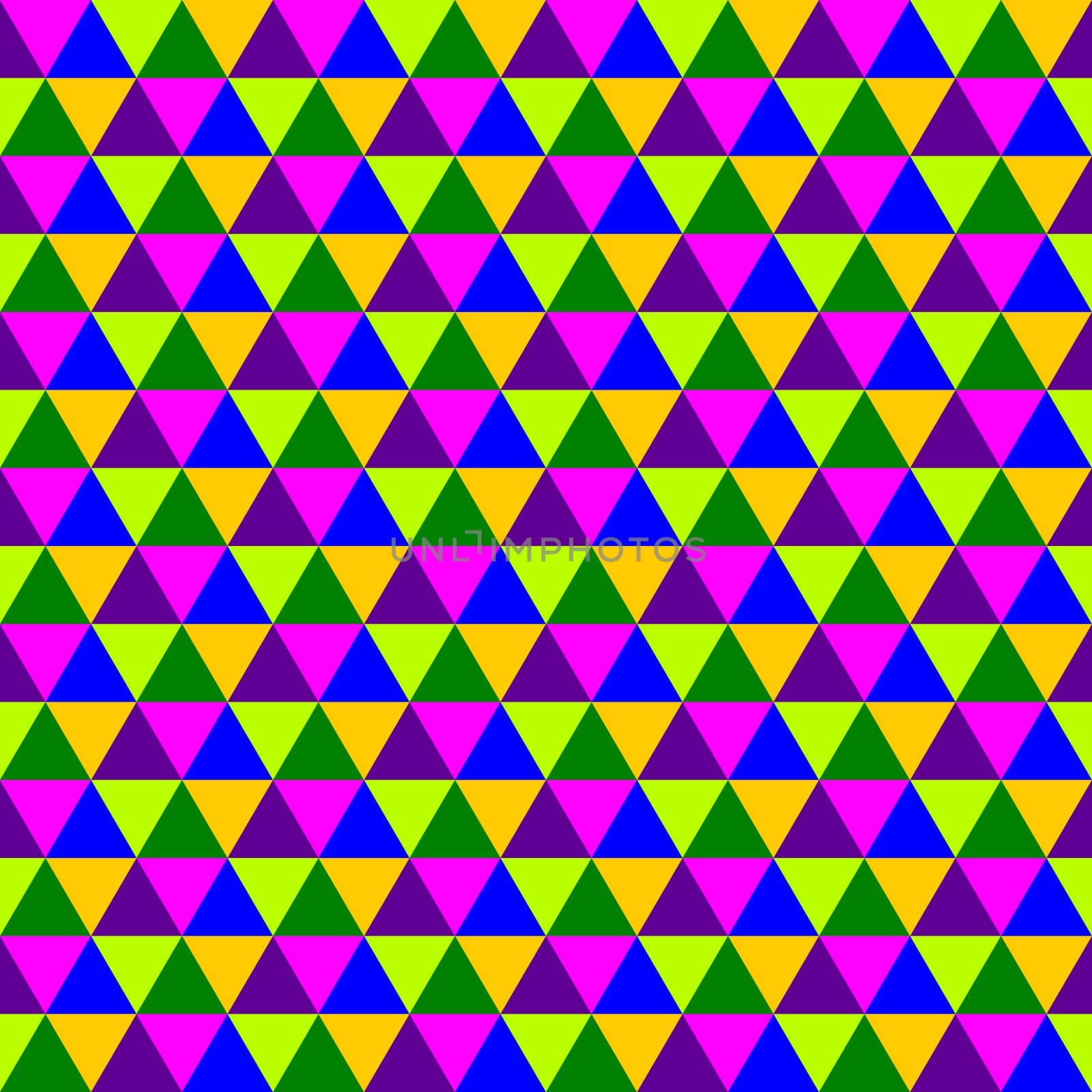 Abstract multicolored geometric seamless pattern with triangles