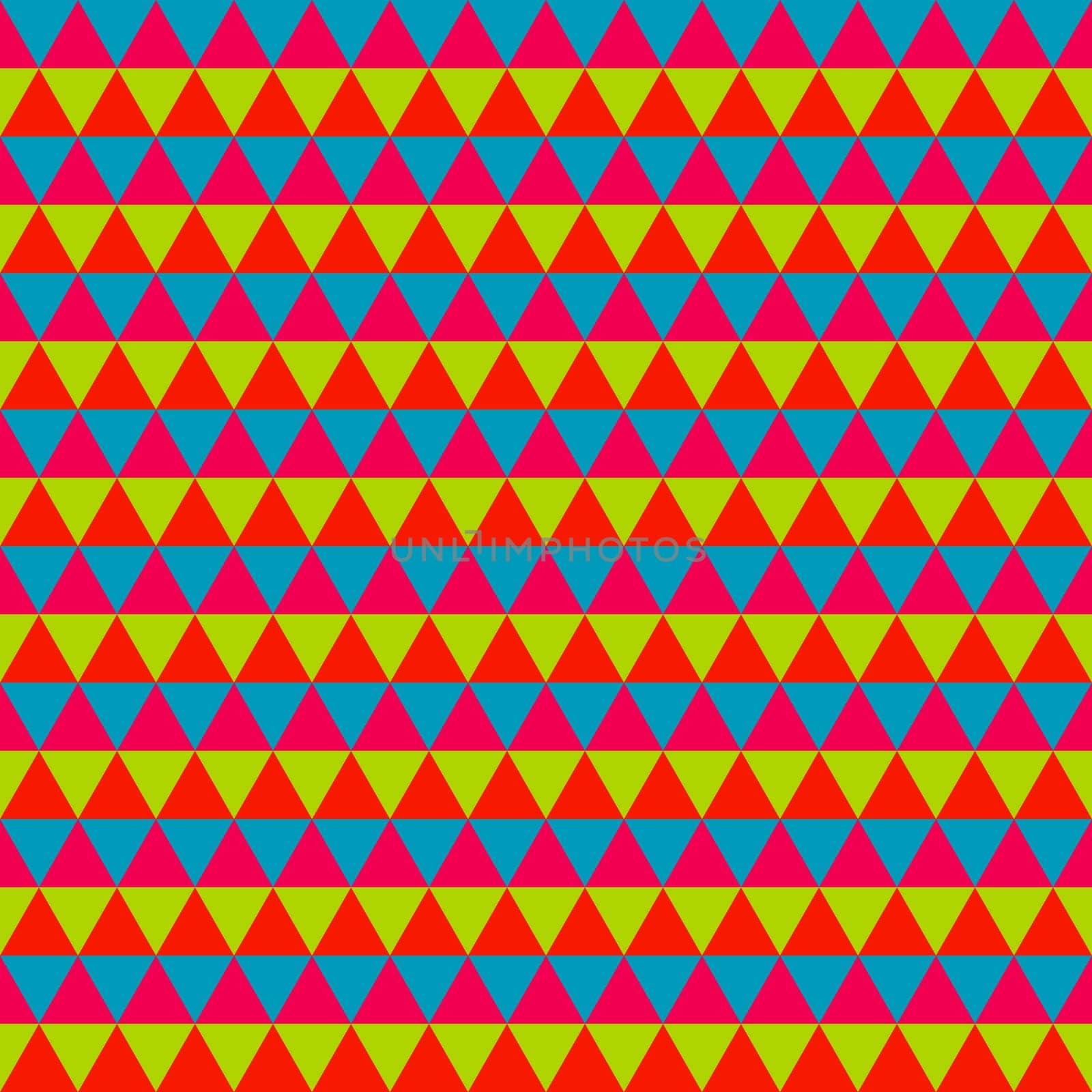 Abstract colorful geometric seamless pattern of triangles