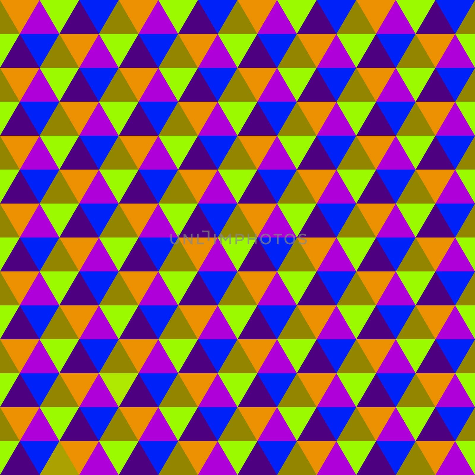 Abstract multicolored geometric seamless pattern with triangles