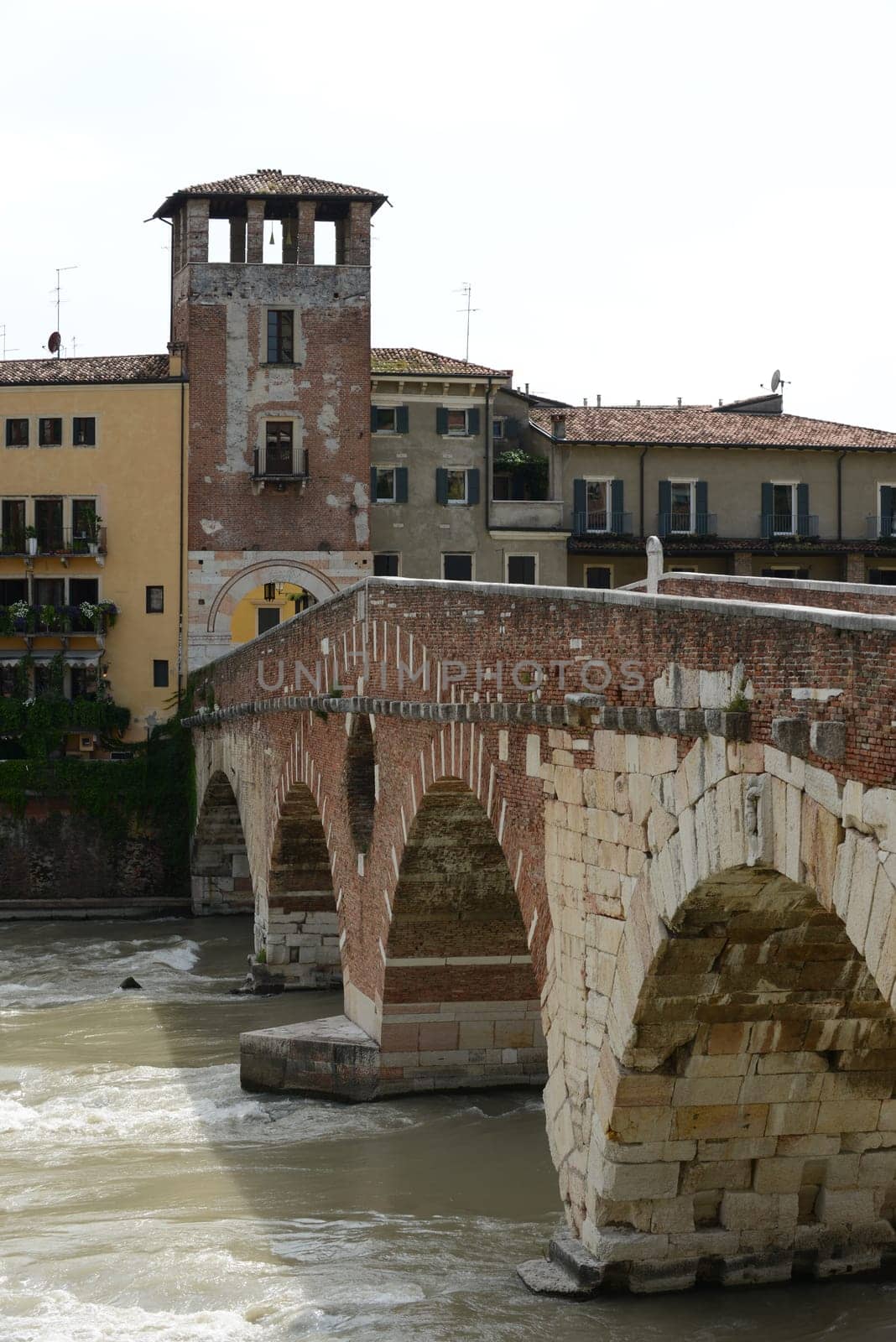 The Ponte Pietra known as the Pons Marmoreus, is a Roman arch bridge crossing the Adige River in Verona, Italy.