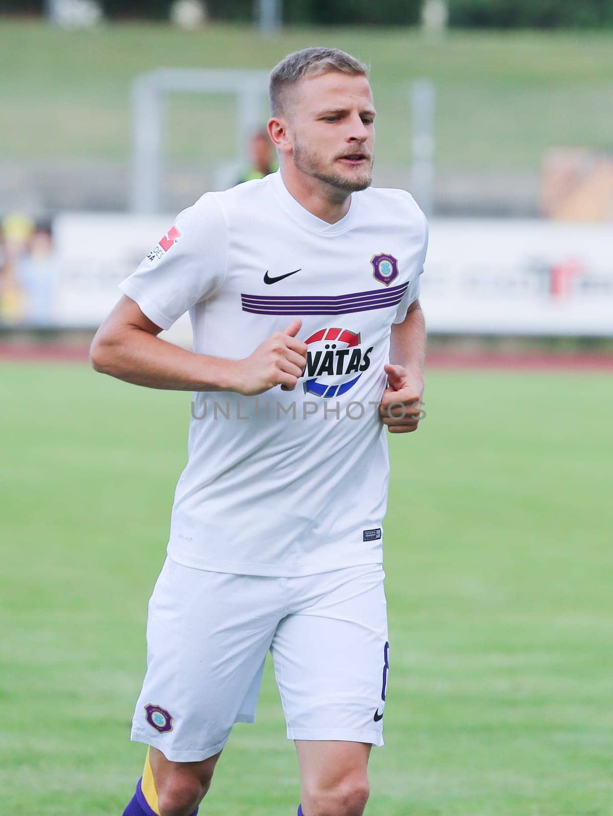 Nicky Adler ( -8-FC Erzgebirge Aue 2.Bundesliga-Saison 2016-17 ) at the friendly match FC Erzgebirge Aue - Hannover 96 on 27.7.2016 in the Friedensstadion Halberstadt