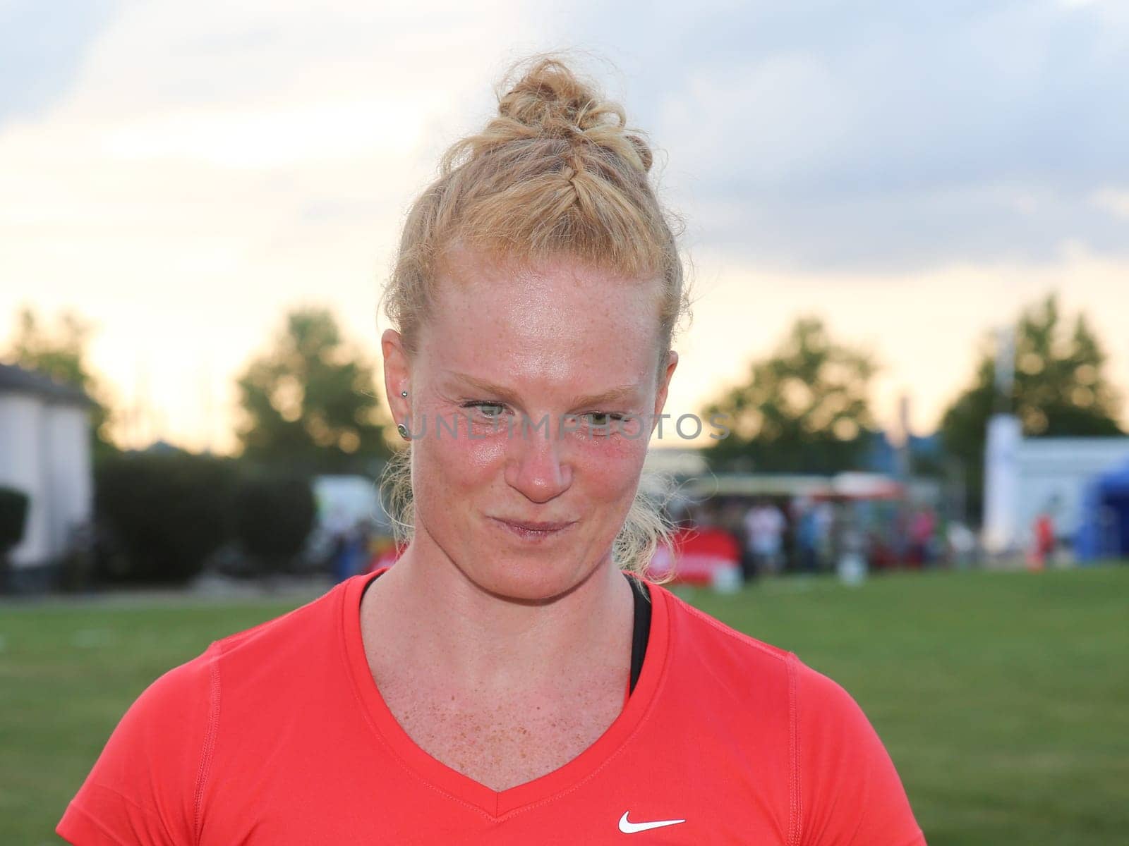 German hammer thrower Betty Heidler (LG Eintracht Frankfurt) at the Schönebecker SoleCup 2016 in Schönebeck/Elbe