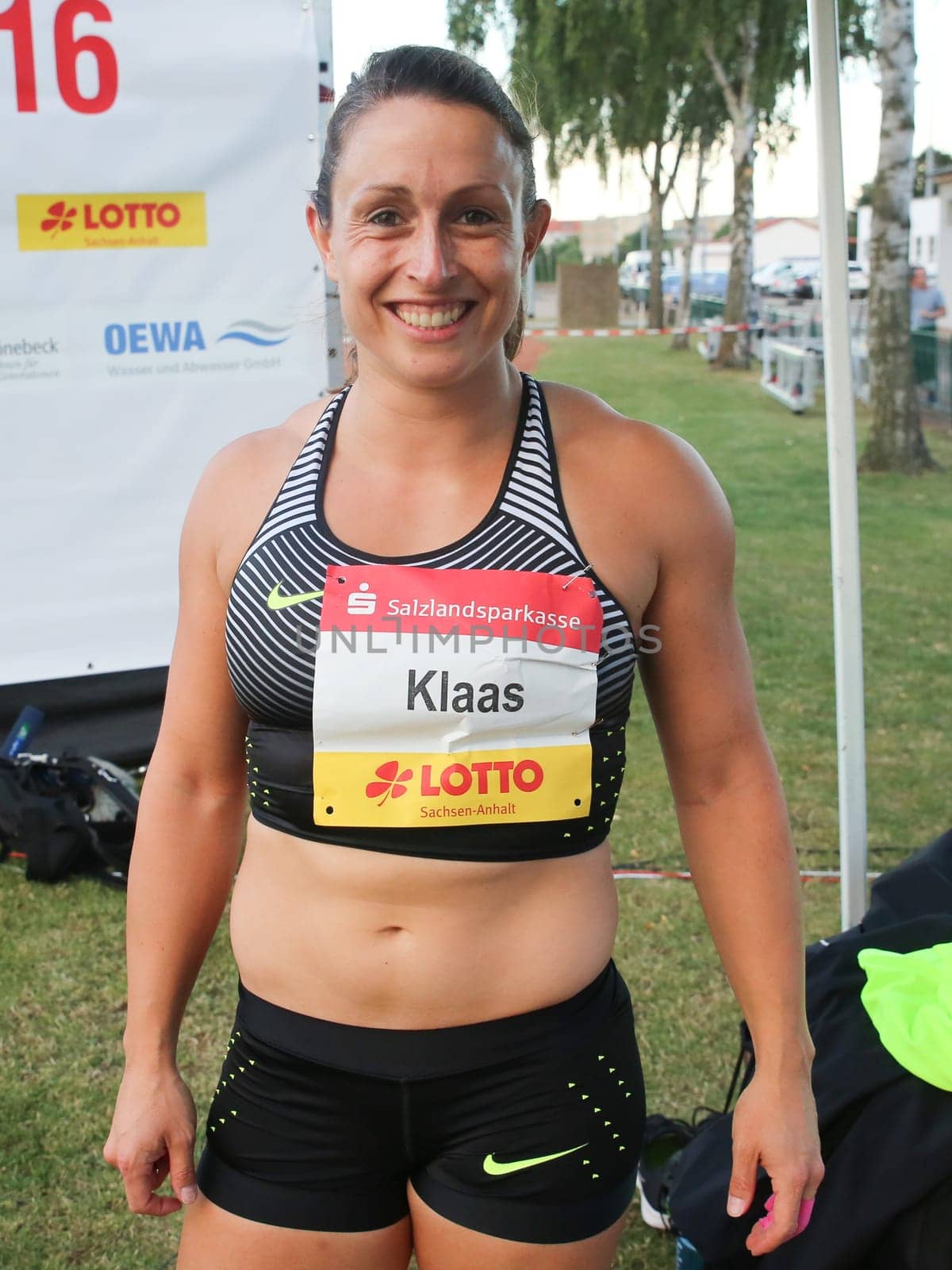 German hammer thrower Kathrin Klaas (LG Eintracht Frankfurt) at the Schönebecker SoleCup 2016 in Schönebeck/Elbe