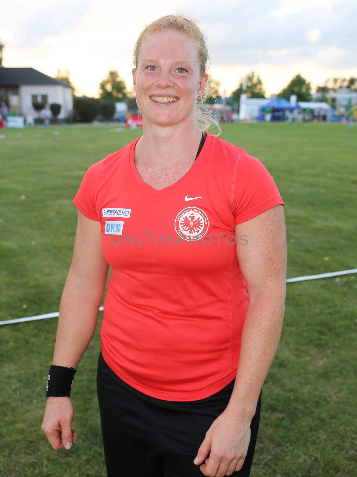 German hammer thrower Betty Heidler (LG Eintracht Frankfurt) at the Schönebecker SoleCup 2016 in Schönebeck/Elbe
