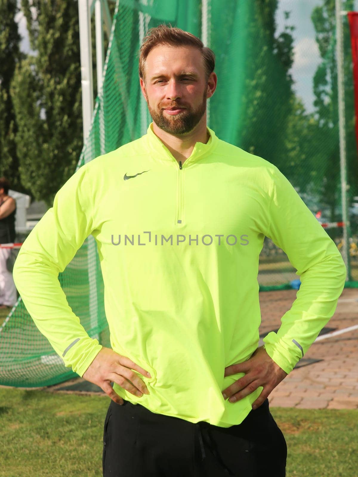 German discus thrower Robert Harting (SCC Berlin) at the Schönebecker SoleCup 2016 in Schönebeck/Elbe