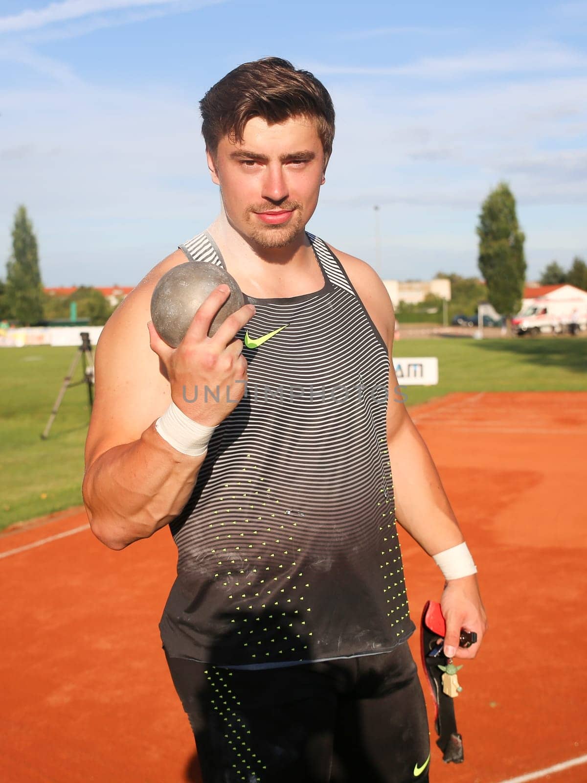 German shot putter David Storl (SC DHfK Leipzig at the Schönebecker SoleCup 2016 in Schönebeck/Elbe