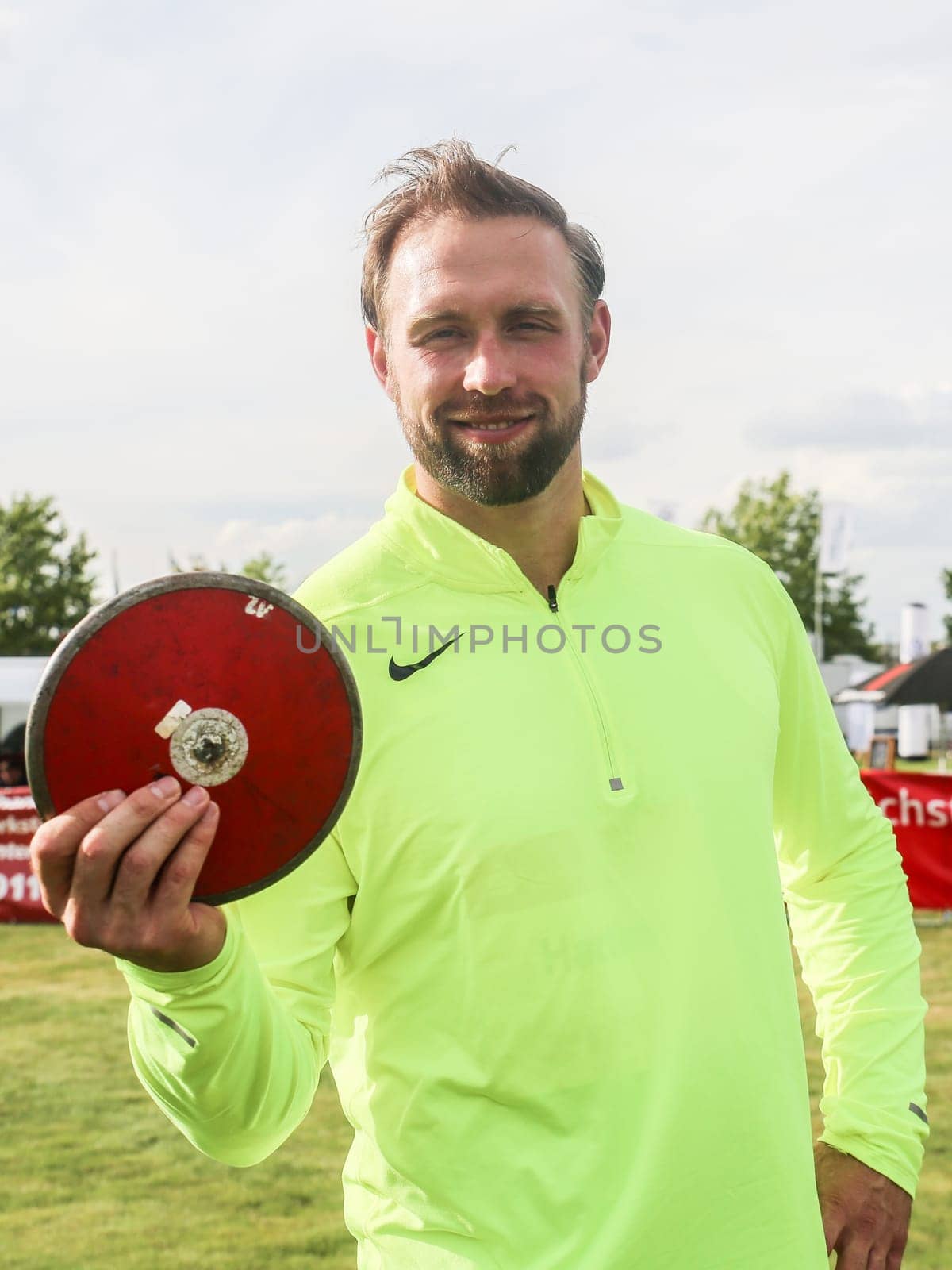 German discus thrower Robert Harting (SCC Berlin) at the Schönebecker SoleCup 2016 in Schönebeck/Elbe