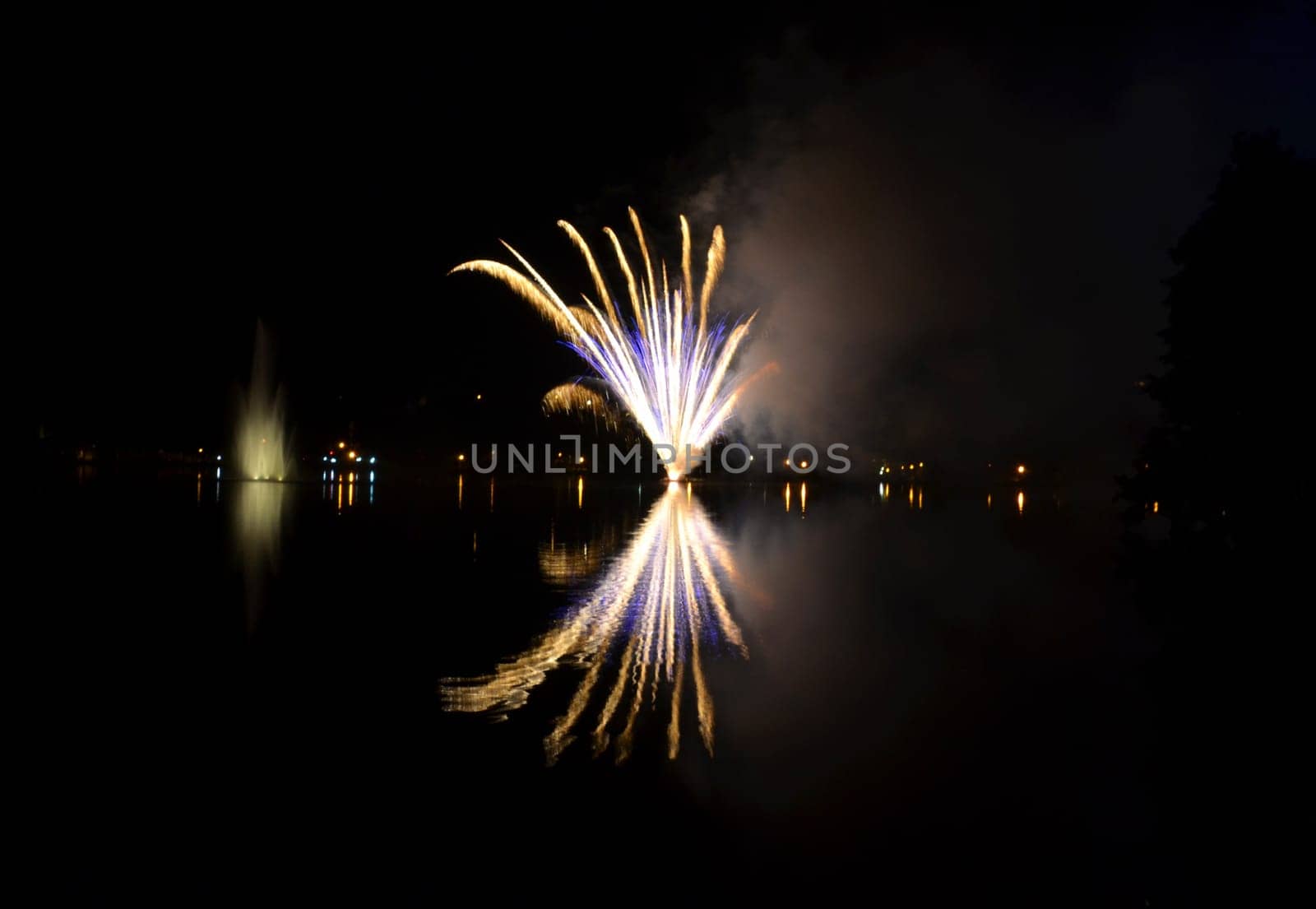 Fireworks at the lake