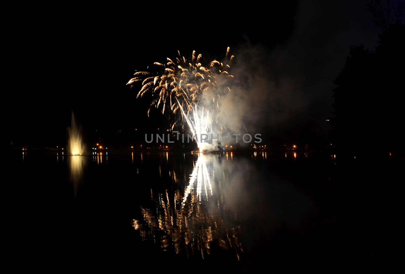 Fireworks at the lake