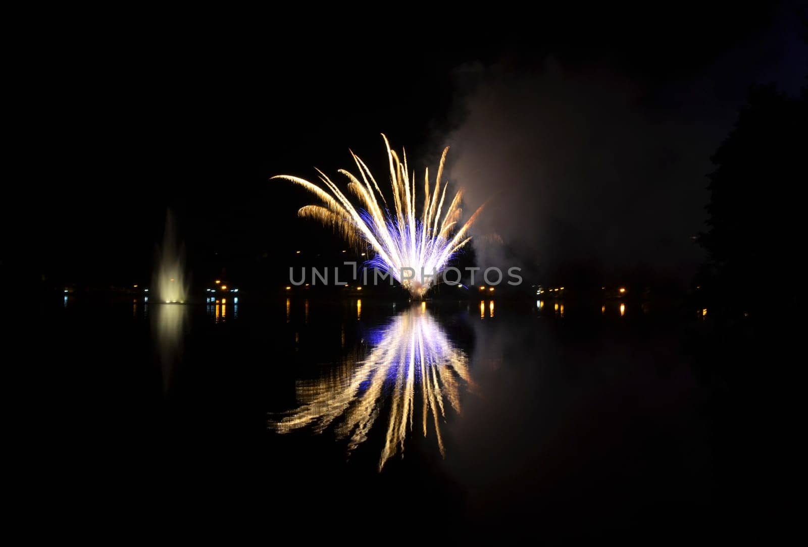 Fireworks at the lake