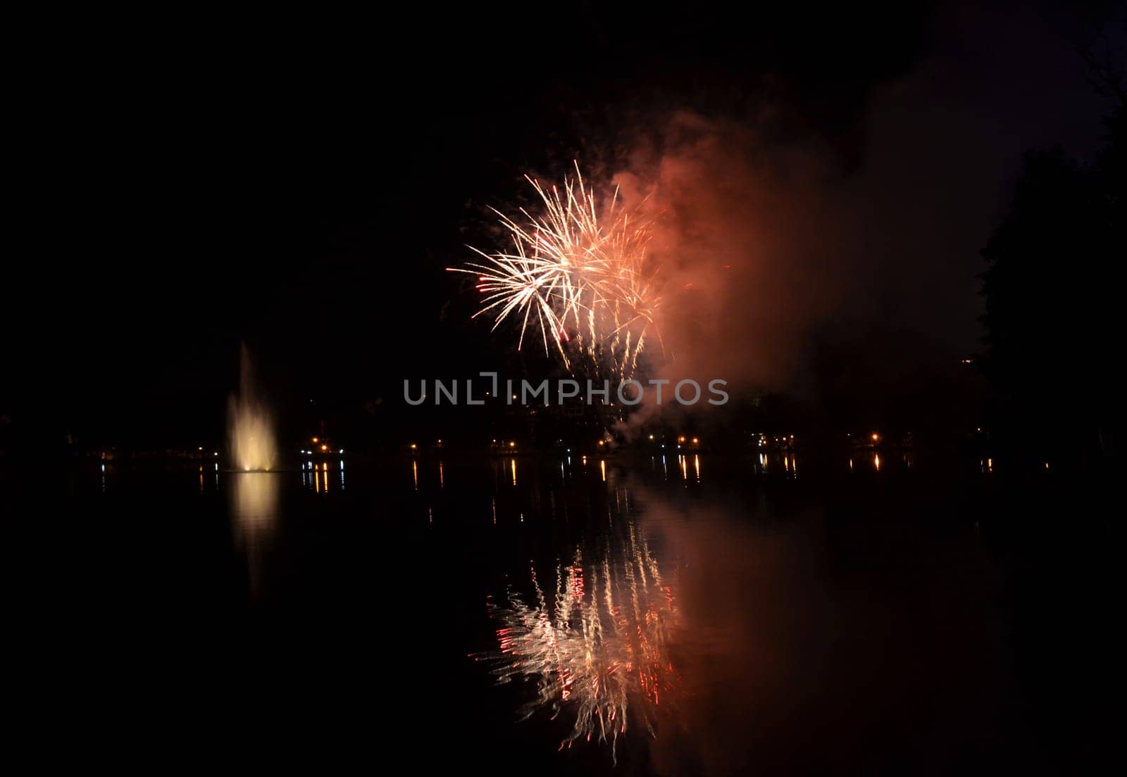Fireworks at the lake