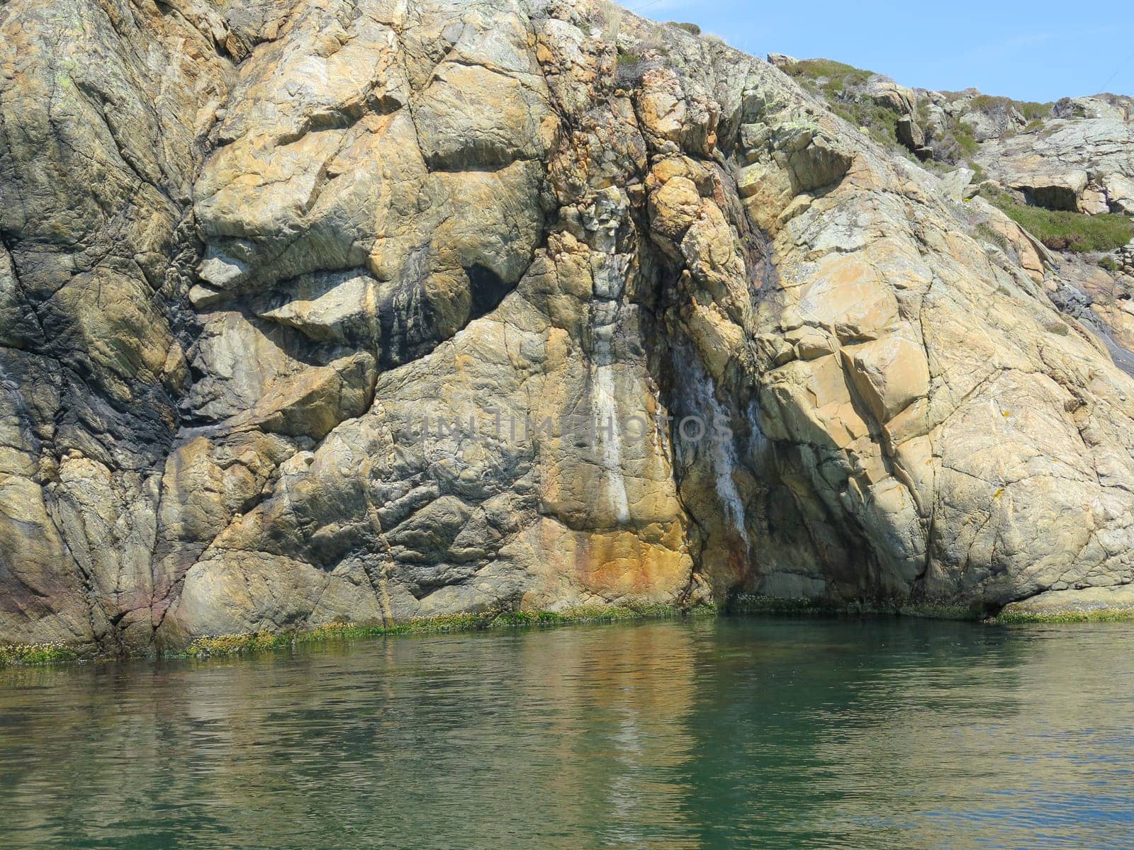 some beutifull cliff on swedish westcoast a sunny day