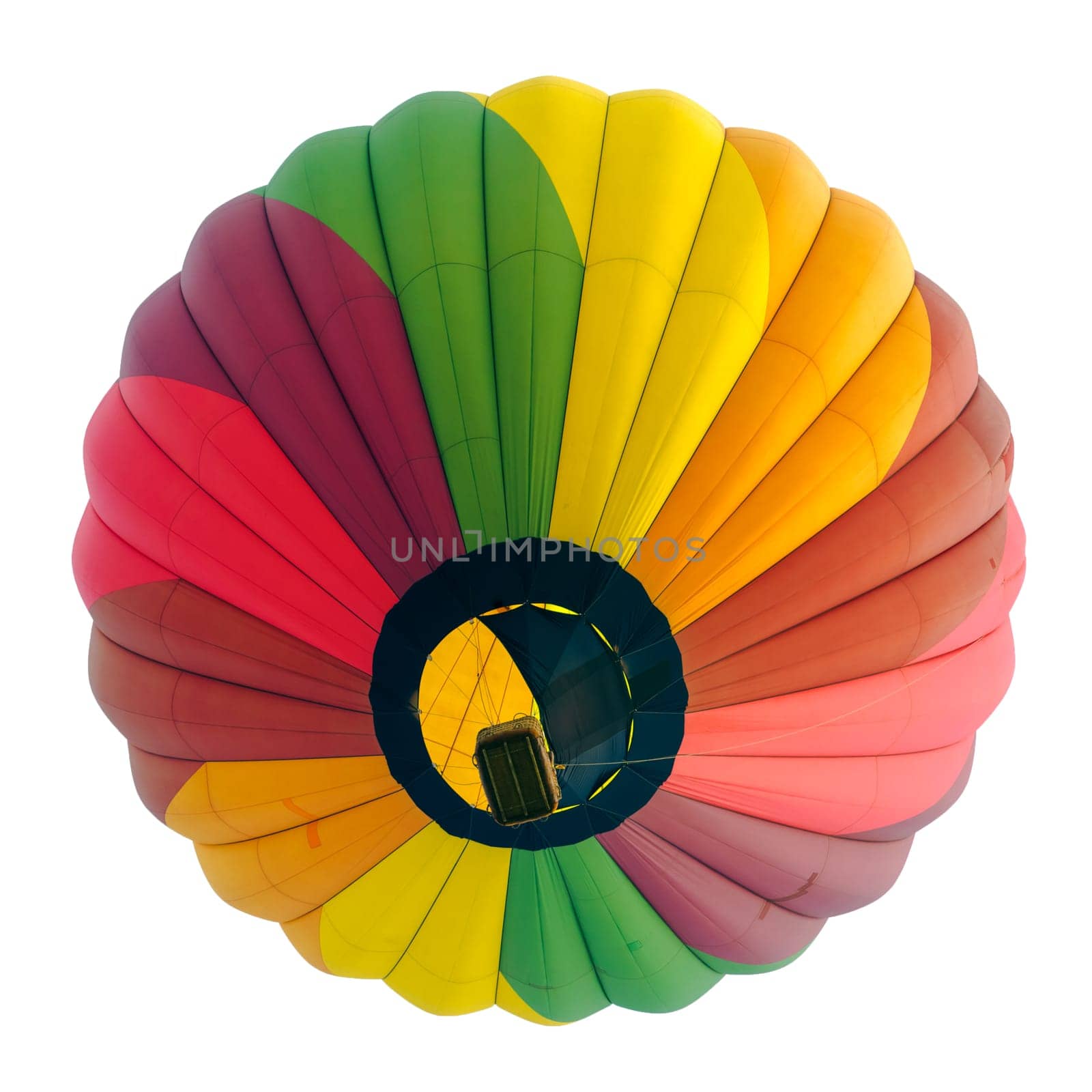 Hot air balloon isolated
