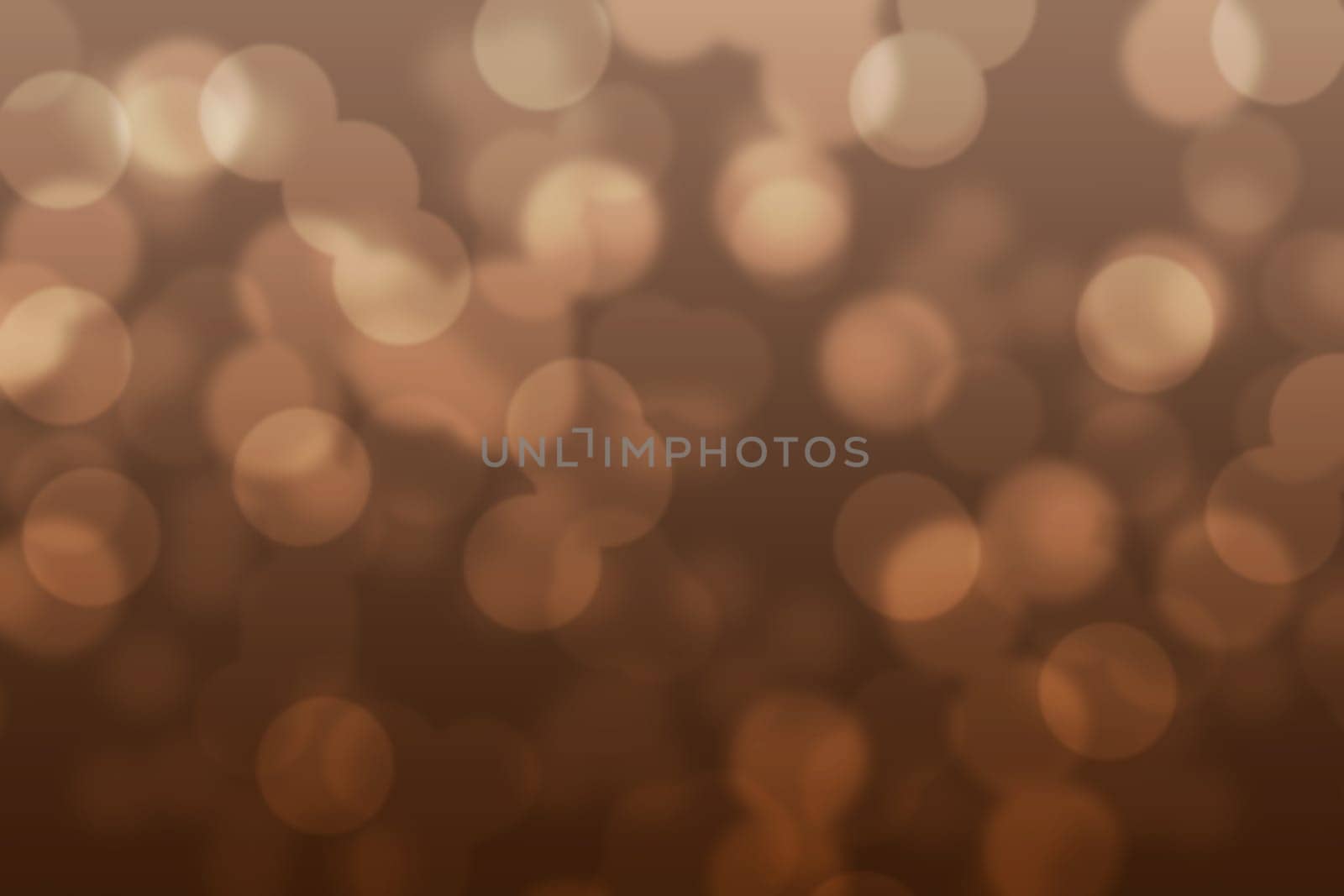 Abstract circular chocolate brown light bokeh background