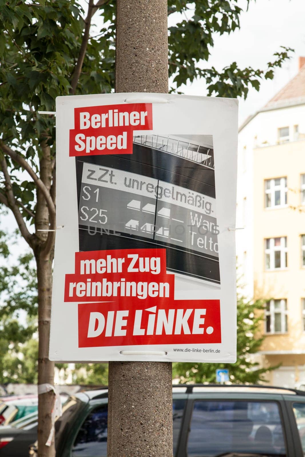 "Berliner Speed"" Die Linke Wahlwerbung Berlin 2016"