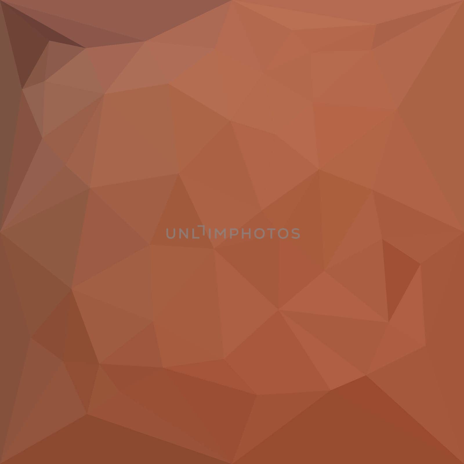 Low polygon style illustration of a burnt orange abstract geometric background.