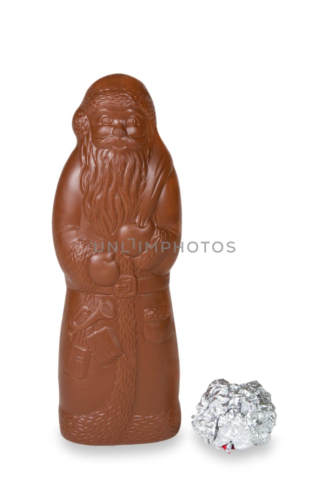 Santa Claus released on white background
