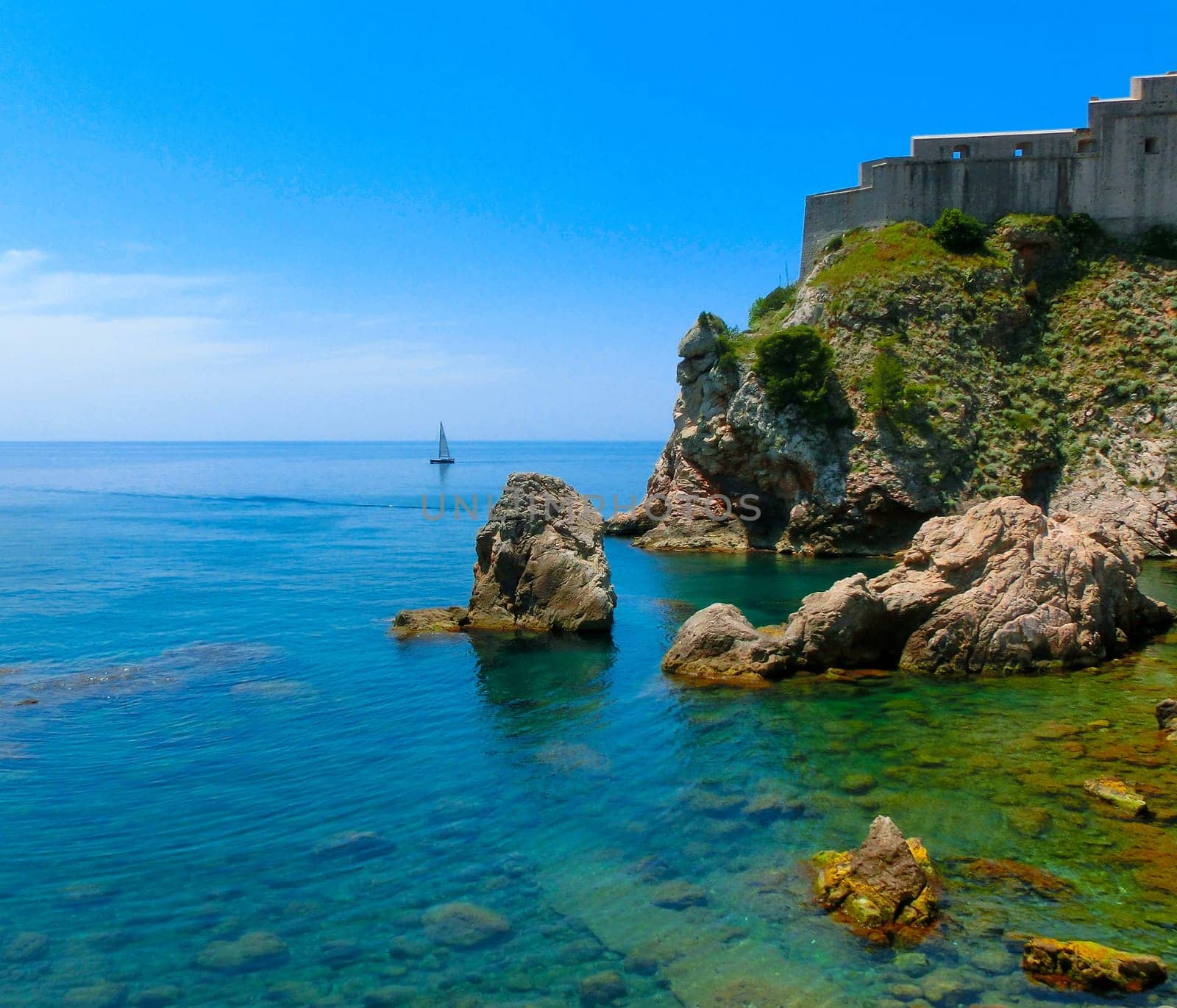 The old fort Lovrjenac in Dubrovnik, Croatia