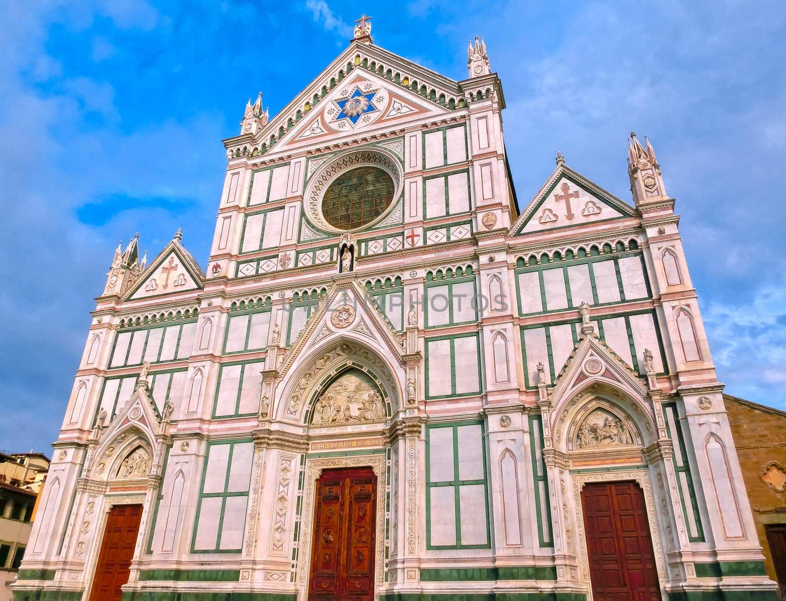 The Basilica di Santa Croce or Basilica of the Holy Cross - famous Franciscan church on Florence, Italy