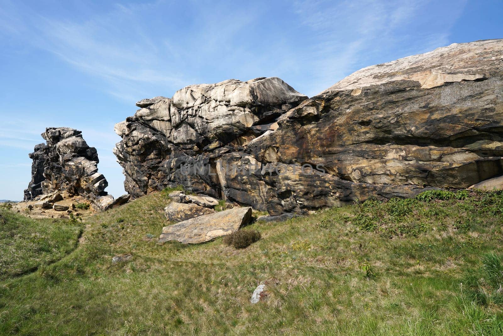 The Devil's Wall near Weddersleben in the Harz National Park