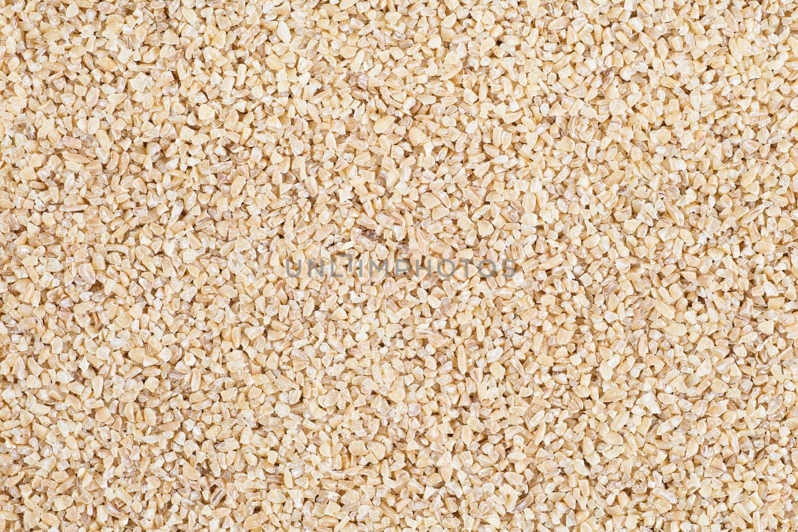 Full frame of bulgur wheat food texture.