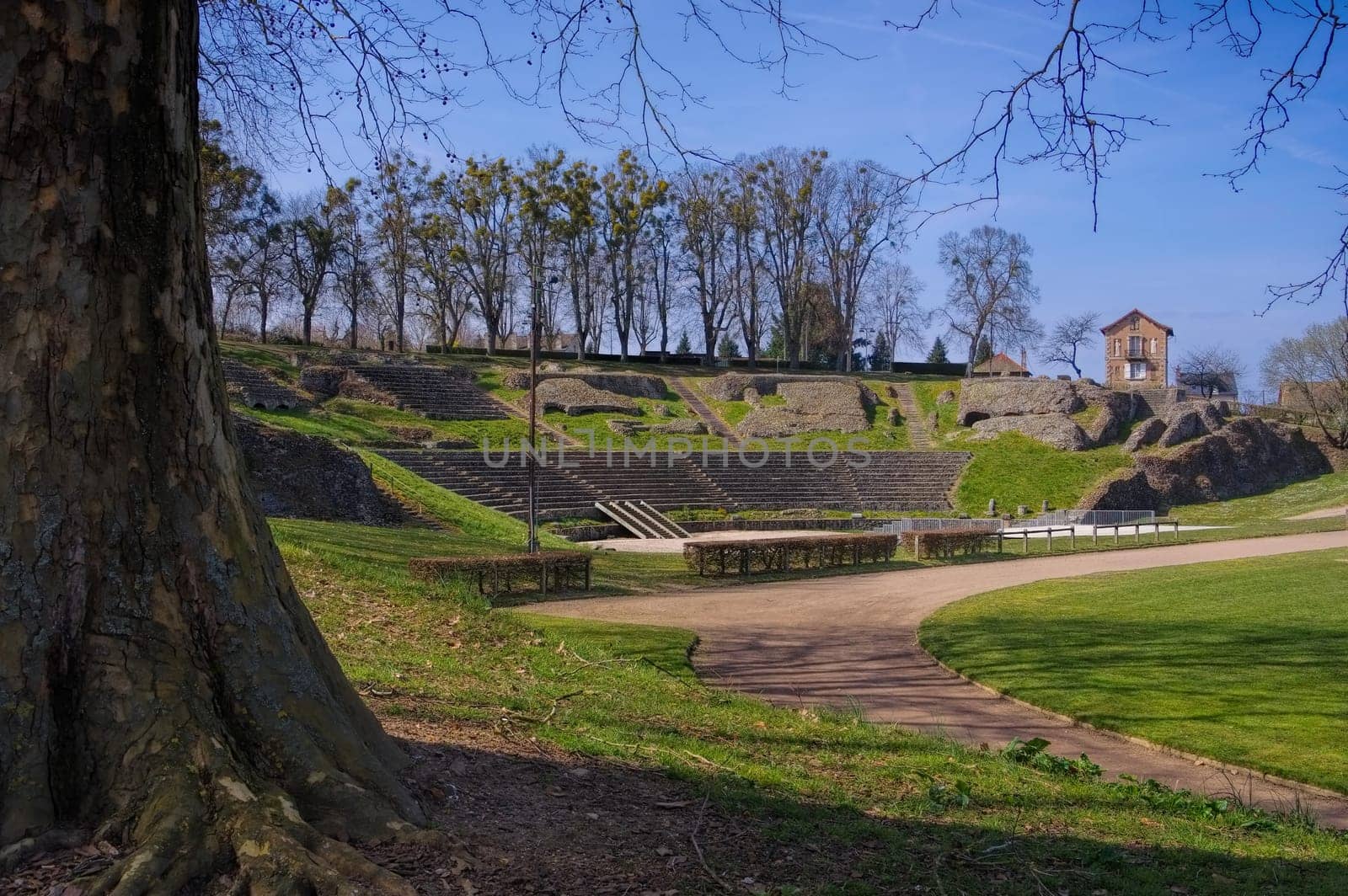 Autun Roman Theatre - Autun in France,the old roman theatre,Burgundy