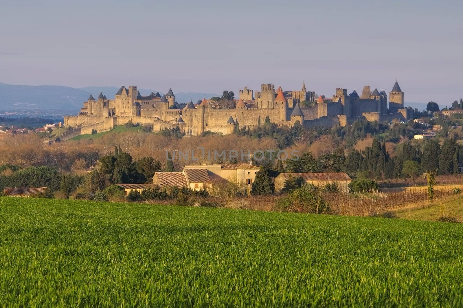 Cite von Carcassonne - Castle of Carcassonne in southern France