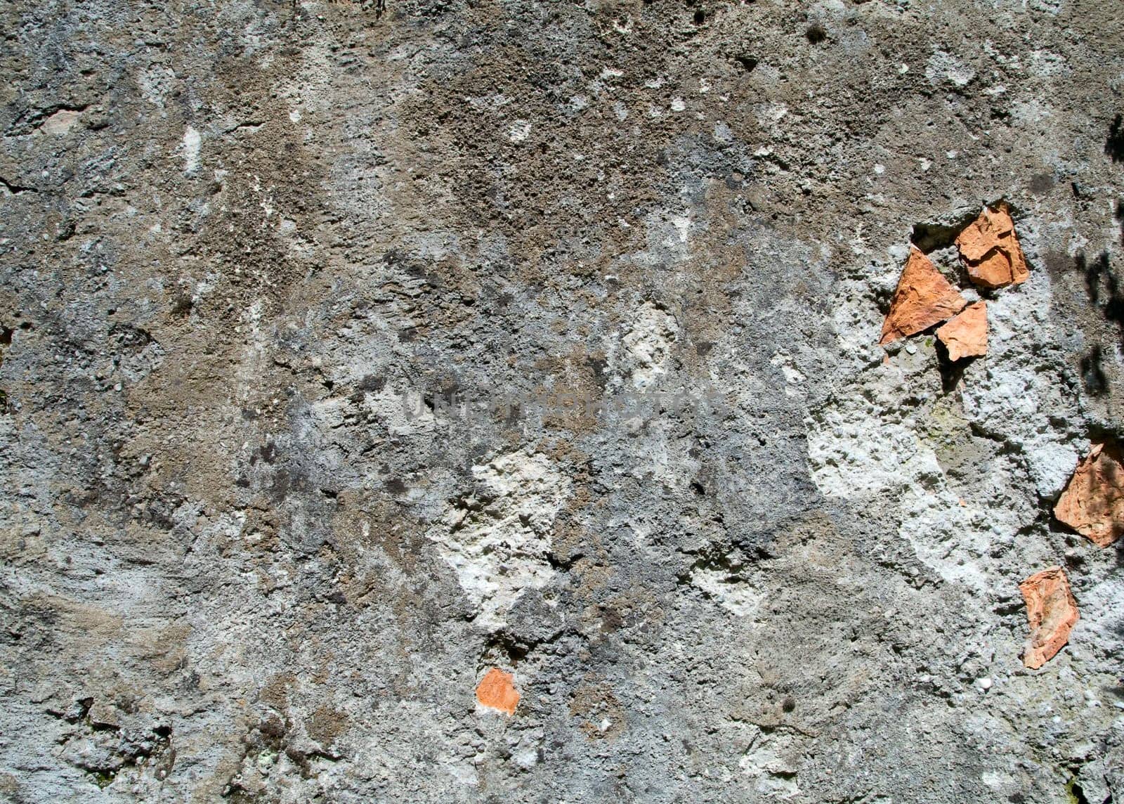 roughly plastered uneven wall