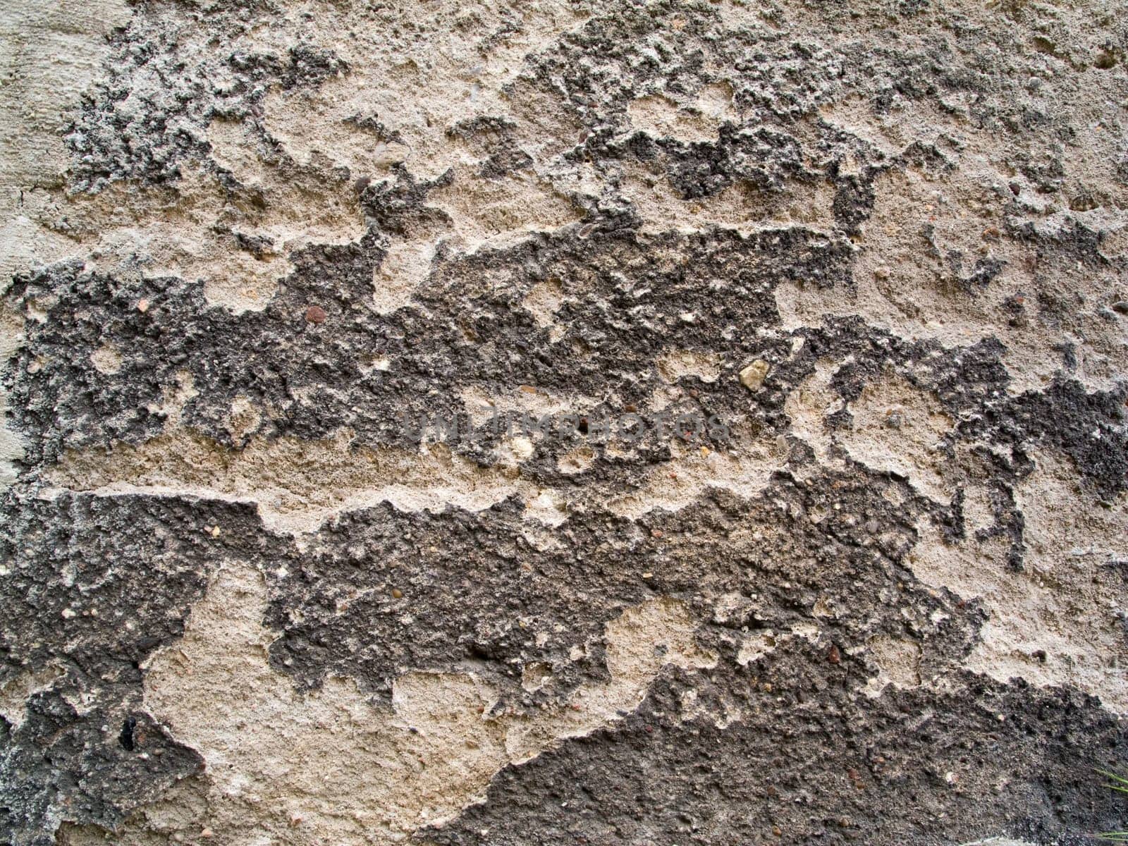 roughly plastered uneven wall