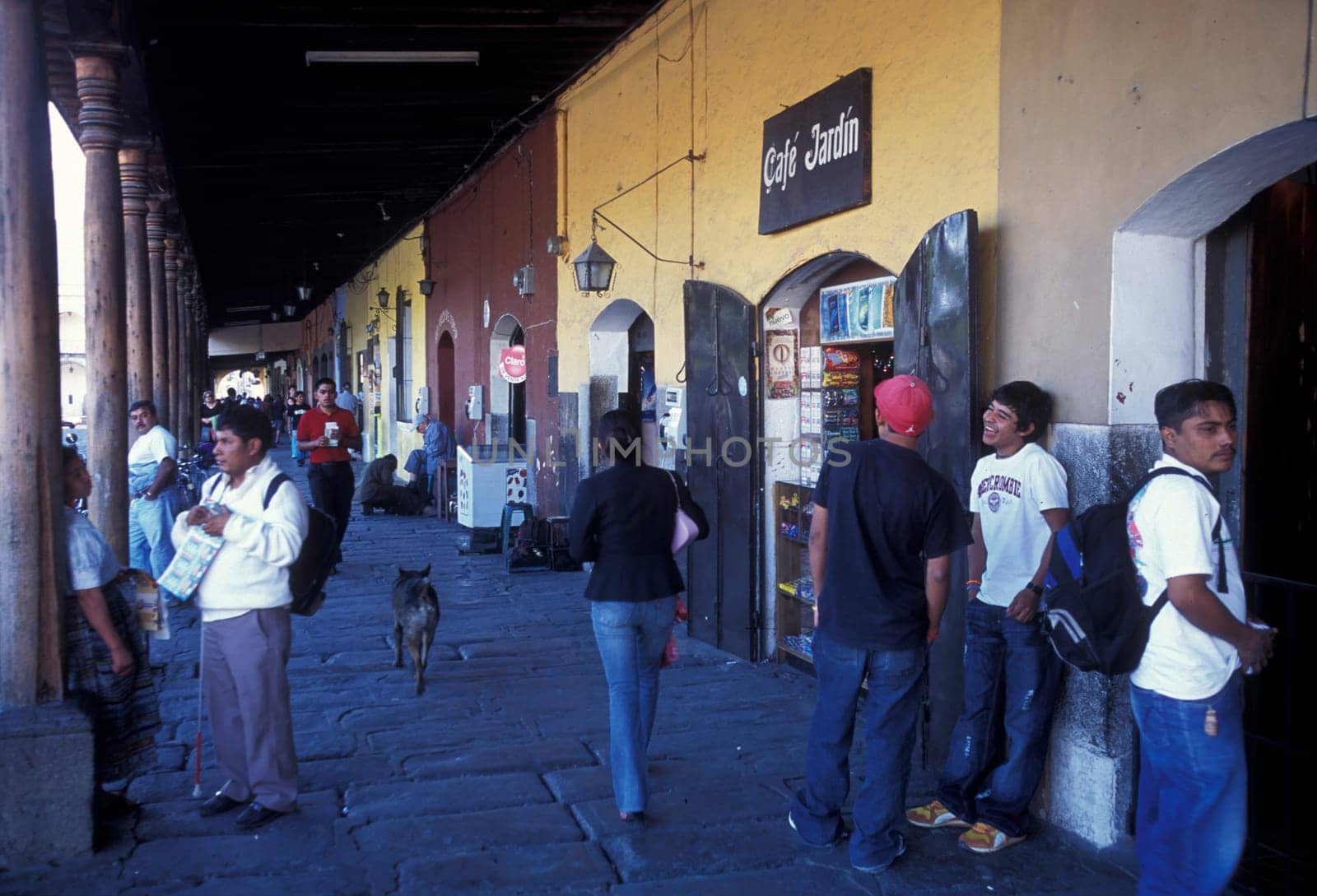 the old town in the city of Antigua in Guatemala in Central America.