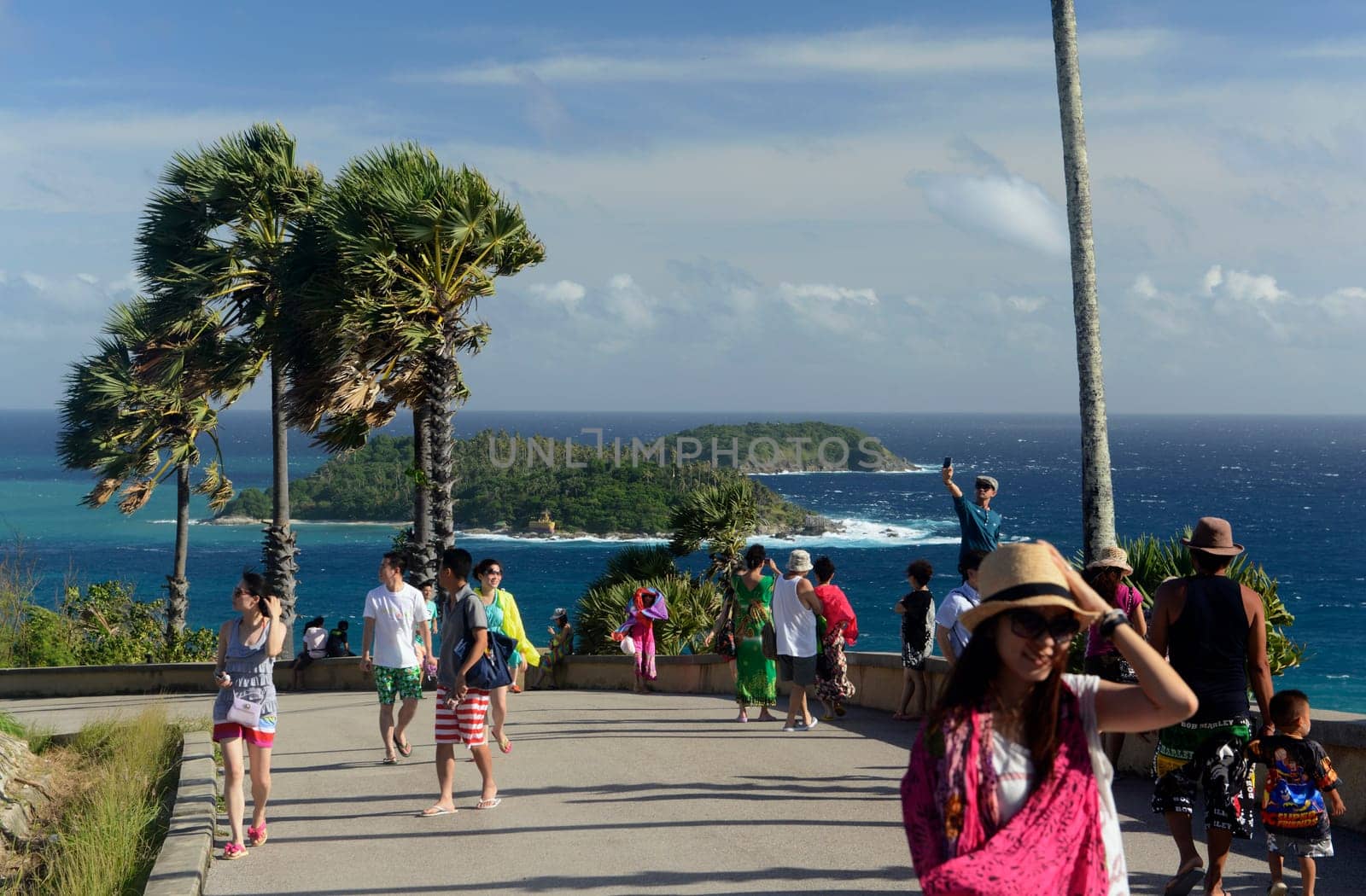 the view Point of Laem Promthep near Rawai Beach in the south on the Phuket Island in the south of Thailand in Southeastasia...