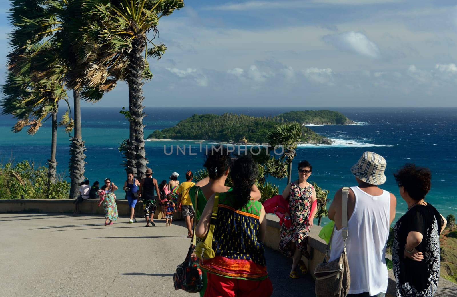 the view Point of Laem Promthep near Rawai Beach in the south on the Phuket Island in the south of Thailand in Southeastasia...