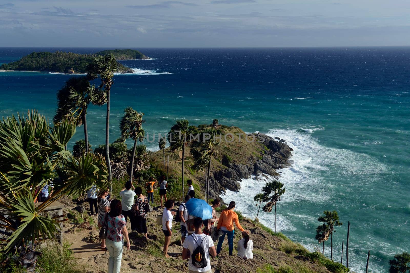 the view Point of Laem Promthep near Rawai Beach in the south on the Phuket Island in the south of Thailand in Southeastasia...