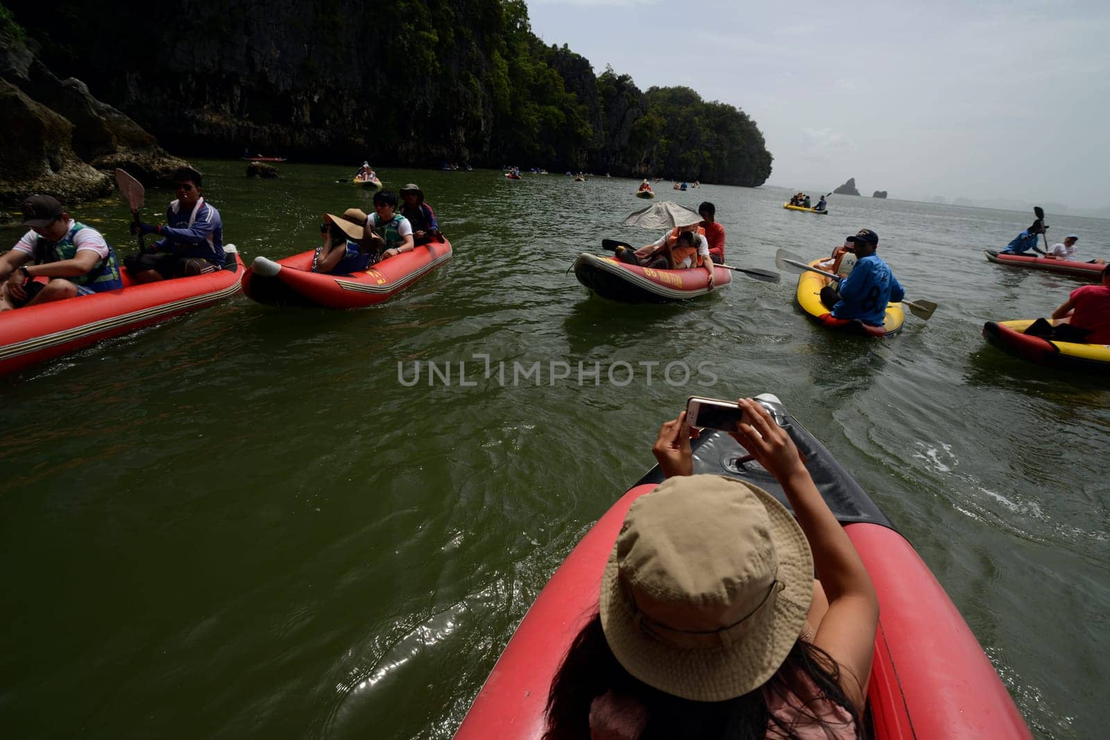 the nature at the Ao Phang Nga Nationalpark on the Phuket Island in the south of Thailand in Southeastasia...